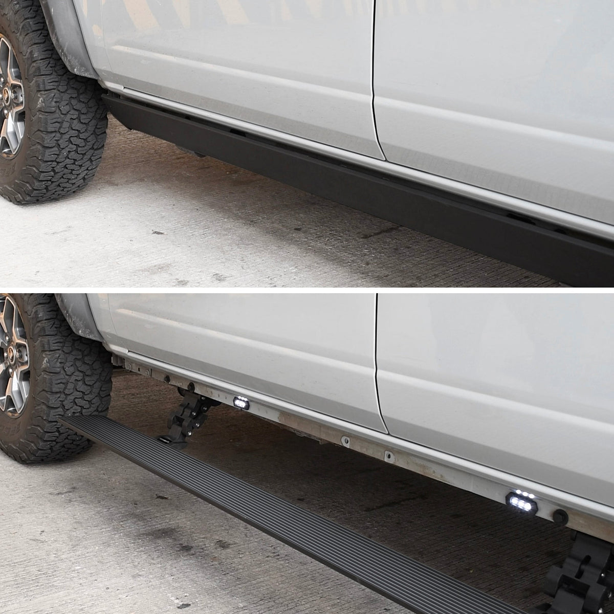 Go Rhino 20410287PC 2015 - 2020 GMC Yukon XL E1 Series Electric Running Board Kit - Rugged Truck Gear