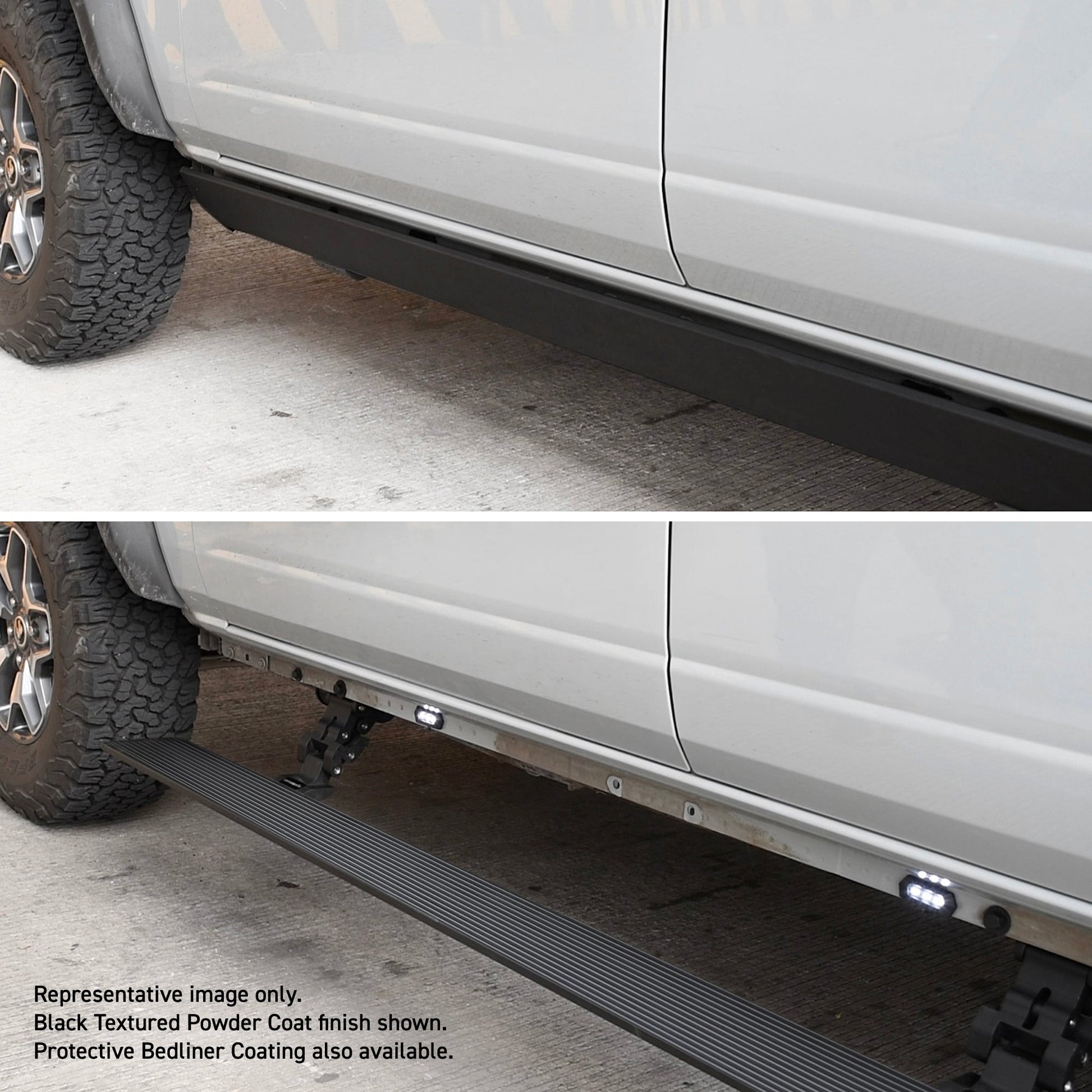 Go Rhino 20410287T 2015 - 2020 GMC Yukon XL E1 Series Electric Running Board Kit - Rugged Truck Gear