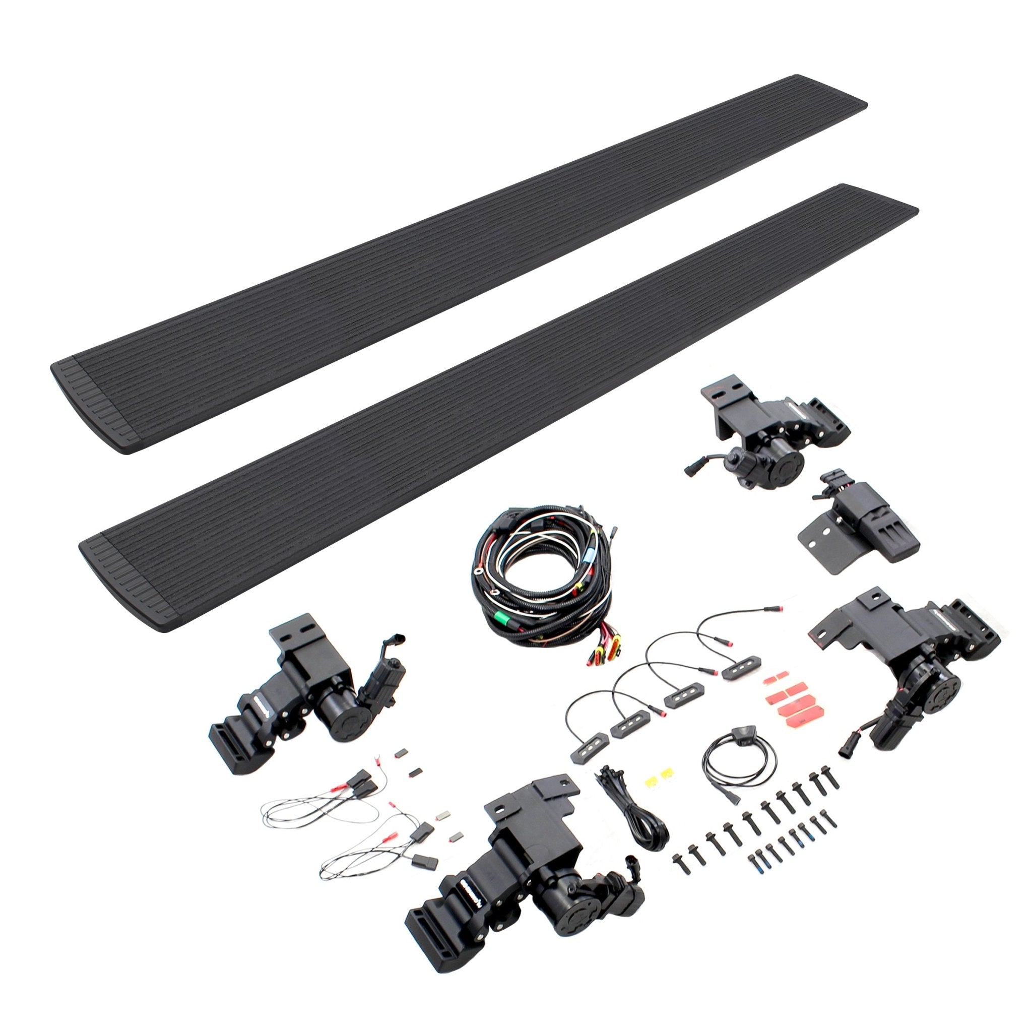Go Rhino 20410687T 2010 - 2022 Dodge Ram 2500/3500 E1 Series Electric Running Board Kit - Rugged Truck Gear