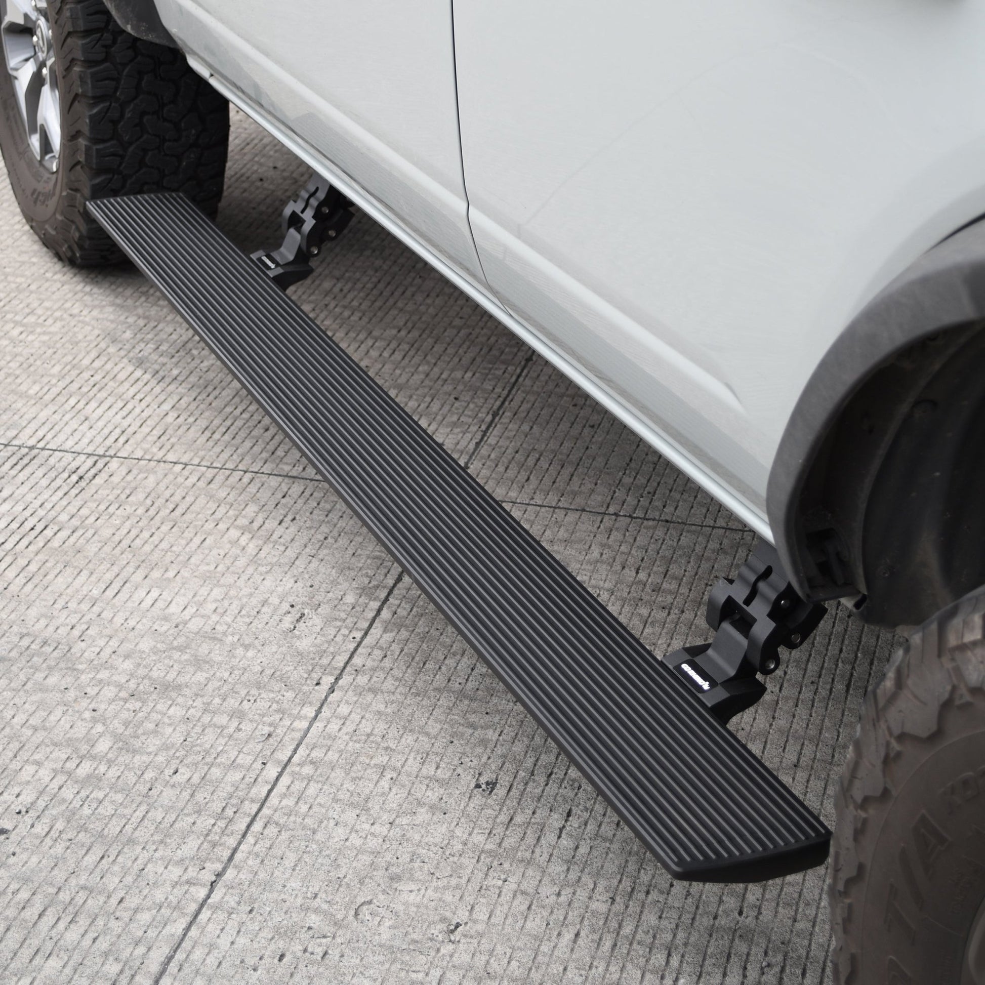 Go Rhino 20412974PC 2022 Ford Bronco Everglades E1 Series Electric Running Board Kit - Rugged Truck Gear