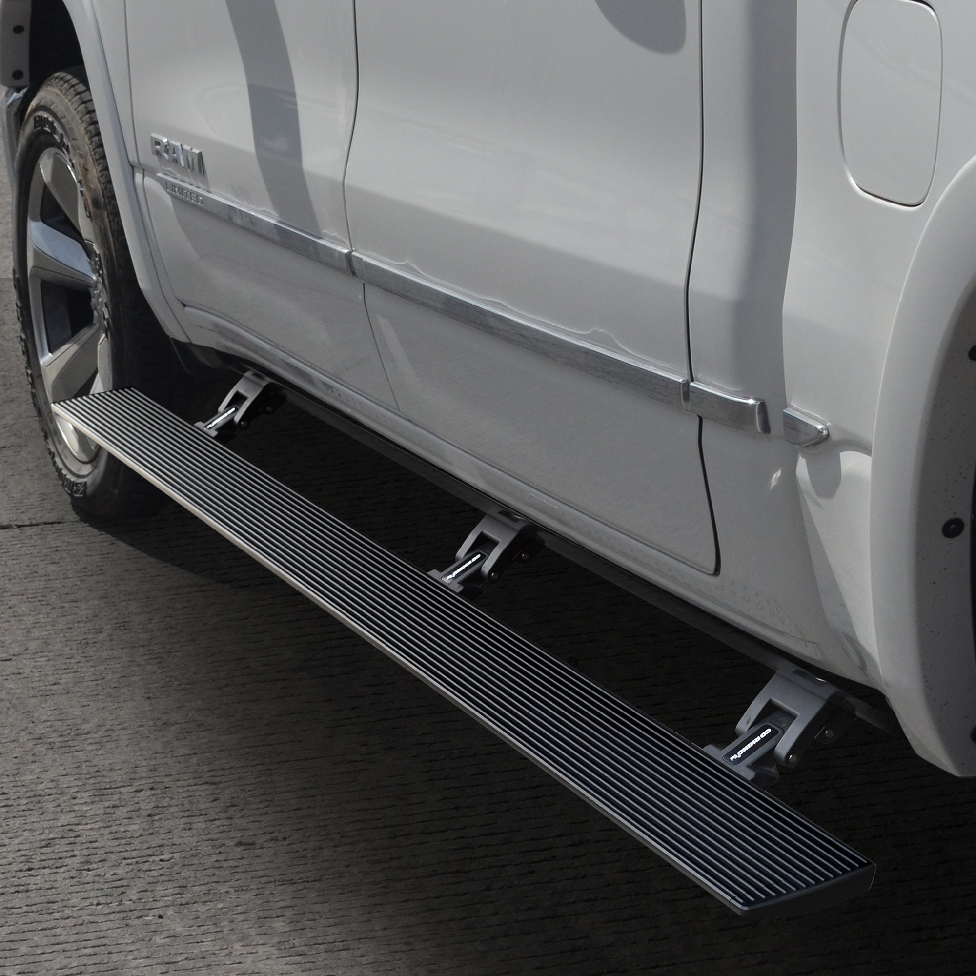 Go Rhino 20436680T 2019 - 2024 Dodge Ram 1500 E1 Series Electric Running Board Kit - Rugged Truck Gear