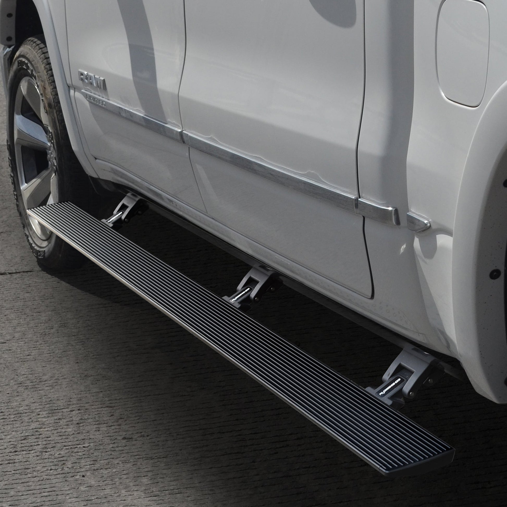Go Rhino 20436687PC 2019 - 2024 Dodge Ram 1500 E1 Series Electric Running Board Kit - Rugged Truck Gear