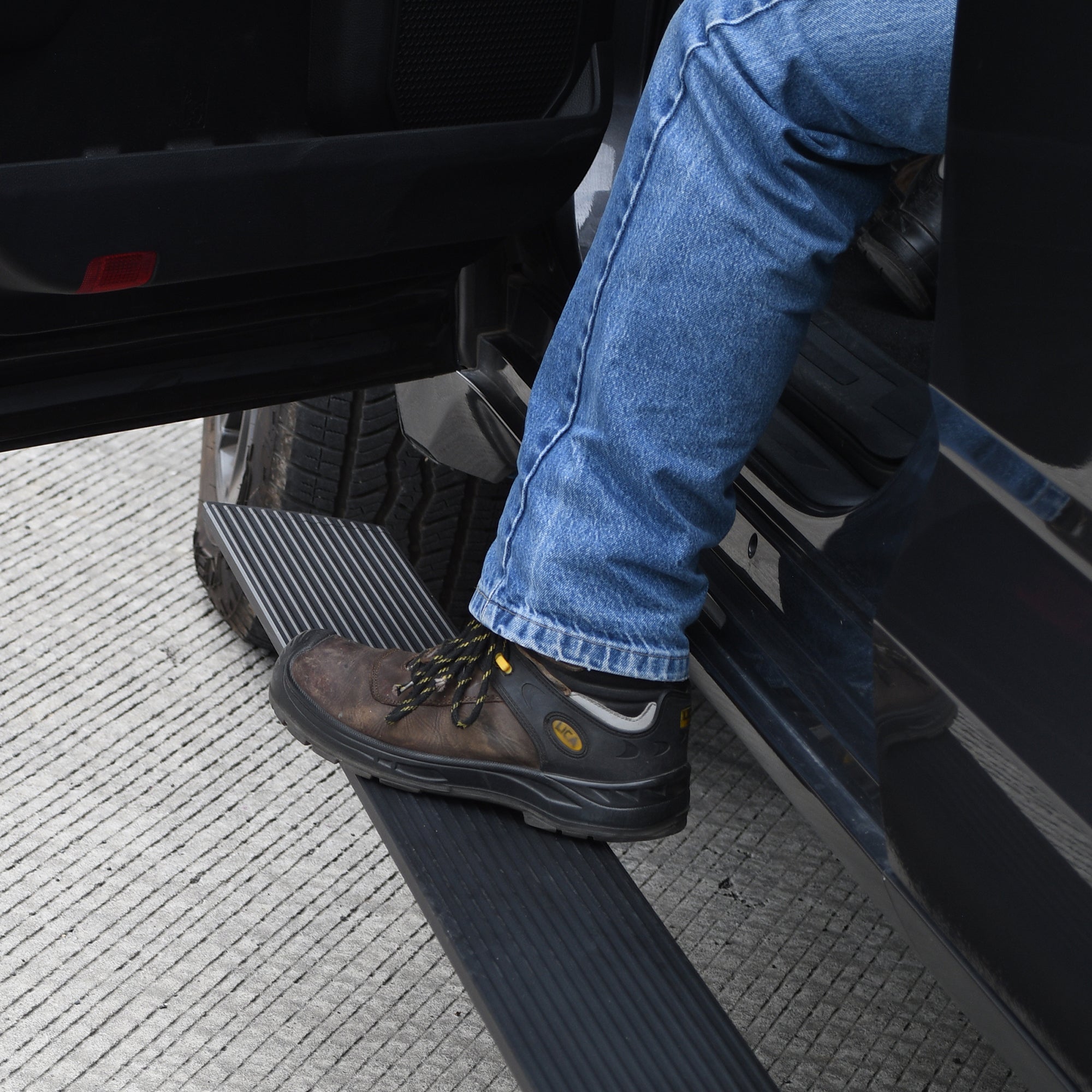 Go Rhino 20441580PC 2007 - 2021 Toyota Tundra E1 Series Electric Running Board Kit - Rugged Truck Gear