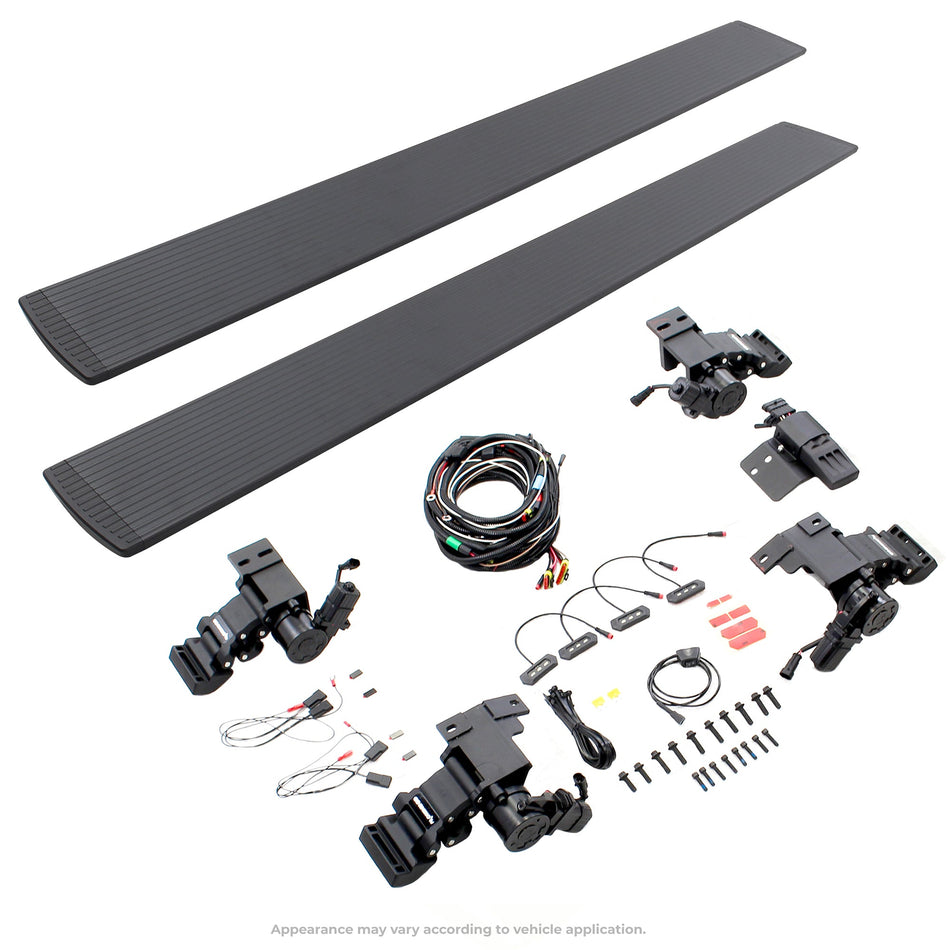 Go Rhino 20443273PC 2024 Toyota Tacoma E1 Series Electric Running Board Kit - Rugged Truck Gear