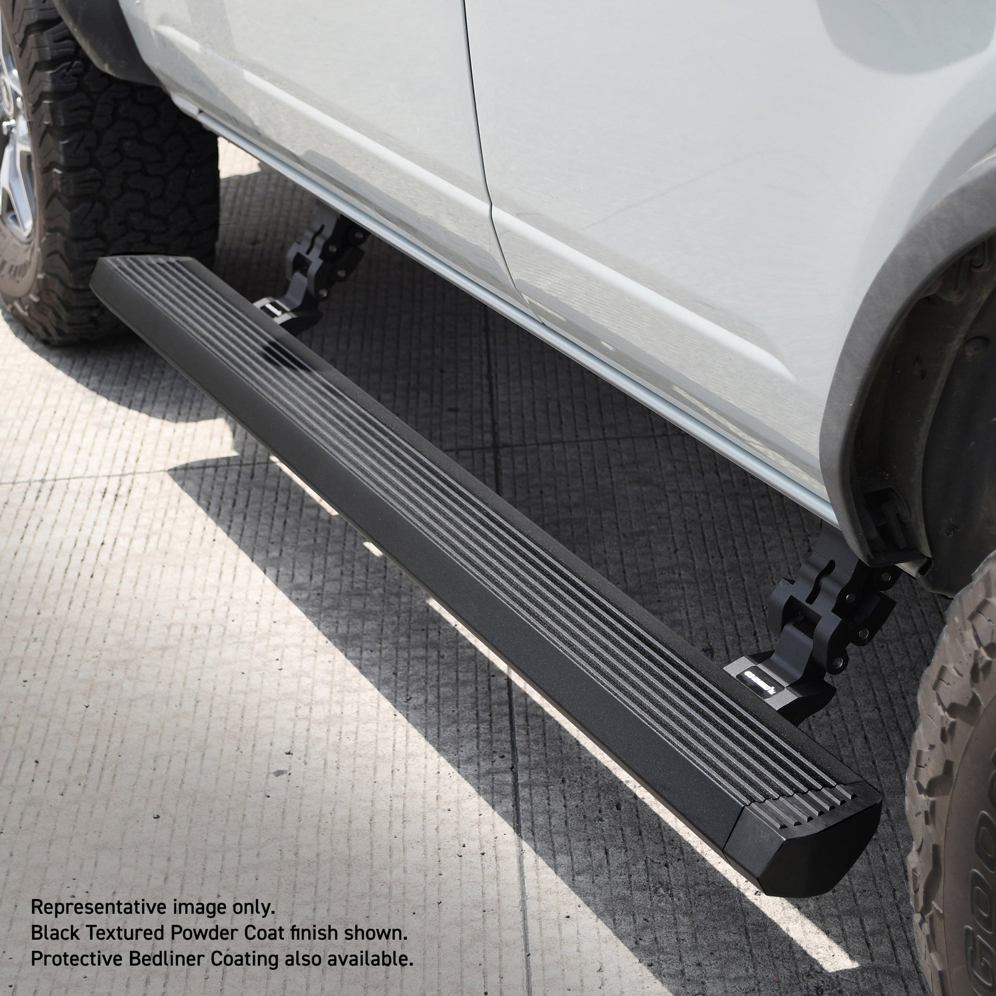 Go Rhino 20450674T 2018 - 2024 Jeep Wrangler JL E1 Series Electric Running Board Kit - Rugged Truck Gear
