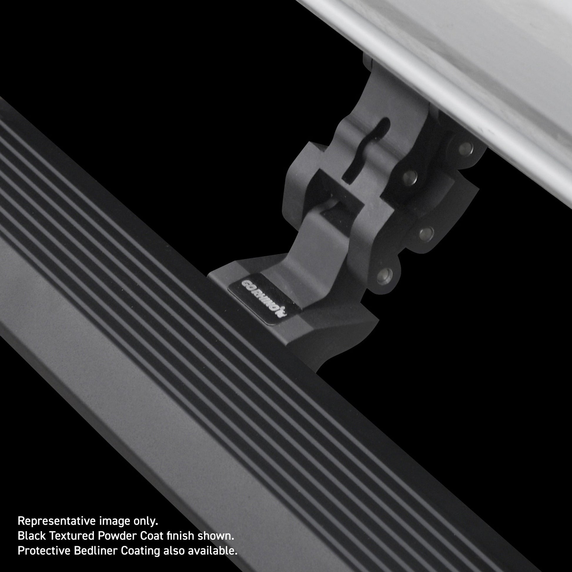 Go Rhino 20451687T 2020 - 2024 Jeep Gladiator JT E1 Series Electric Running Board Kit - Rugged Truck Gear