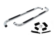 Go Rhino 4058C 2015 - 2018 Chevy Silverado 3500 HD 4000 Series Side Steps with Mounting Bracket Kit - Rugged Truck Gear