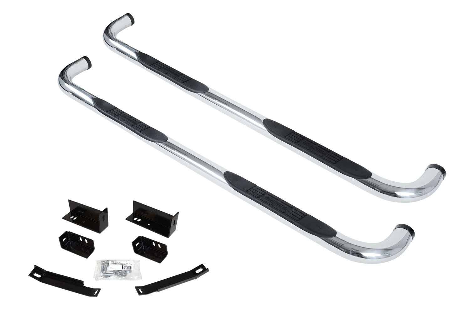 Go Rhino 4058PS 2014 - 2019 Chevy Silverado 1500 4000 Series Side Steps with Mounting Bracket Kit - Rugged Truck Gear