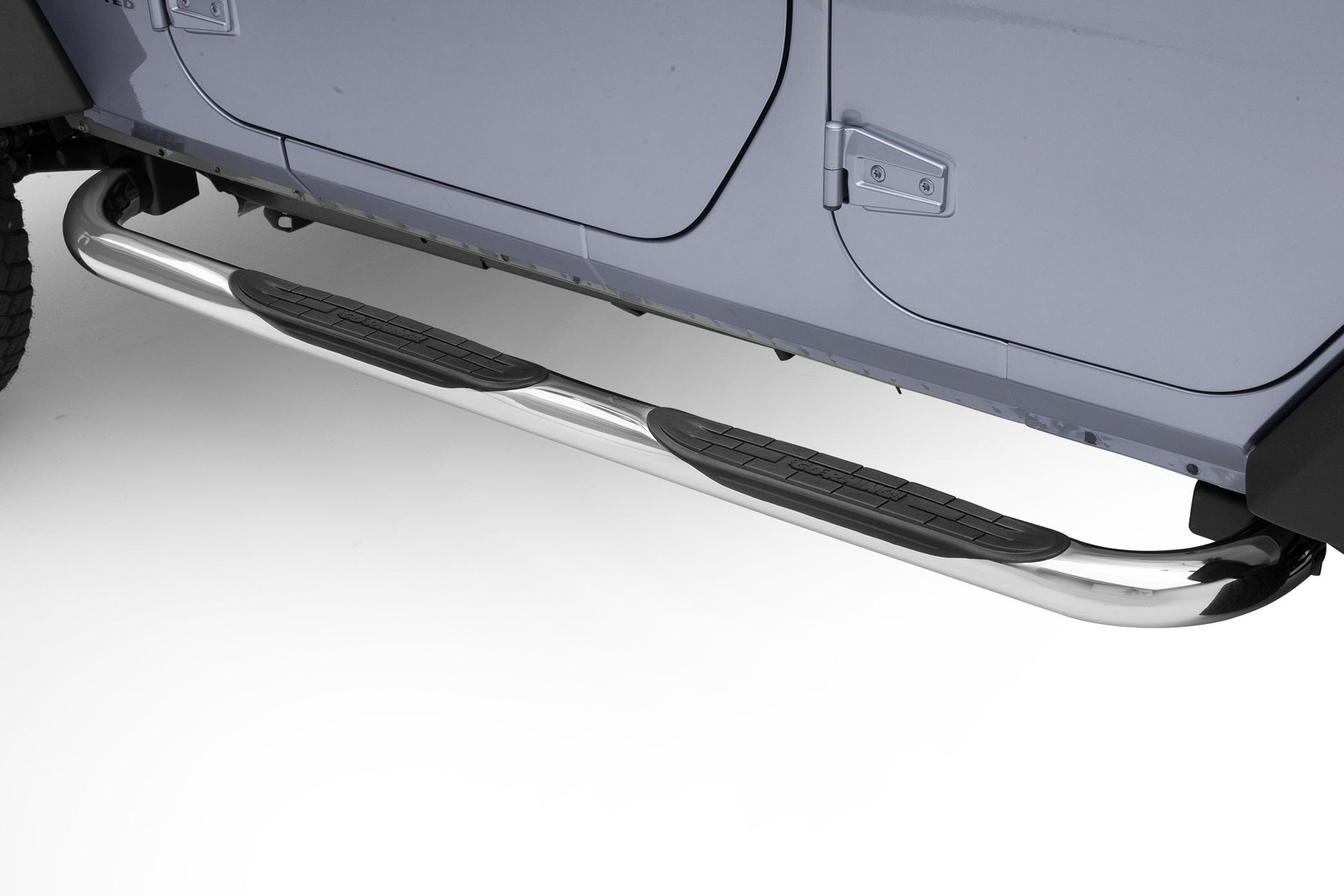 Go Rhino 4924PS 2007 - 2018 Jeep Wrangler JK 4000 Series Side Steps with Mounting Bracket Kit - Rugged Truck Gear