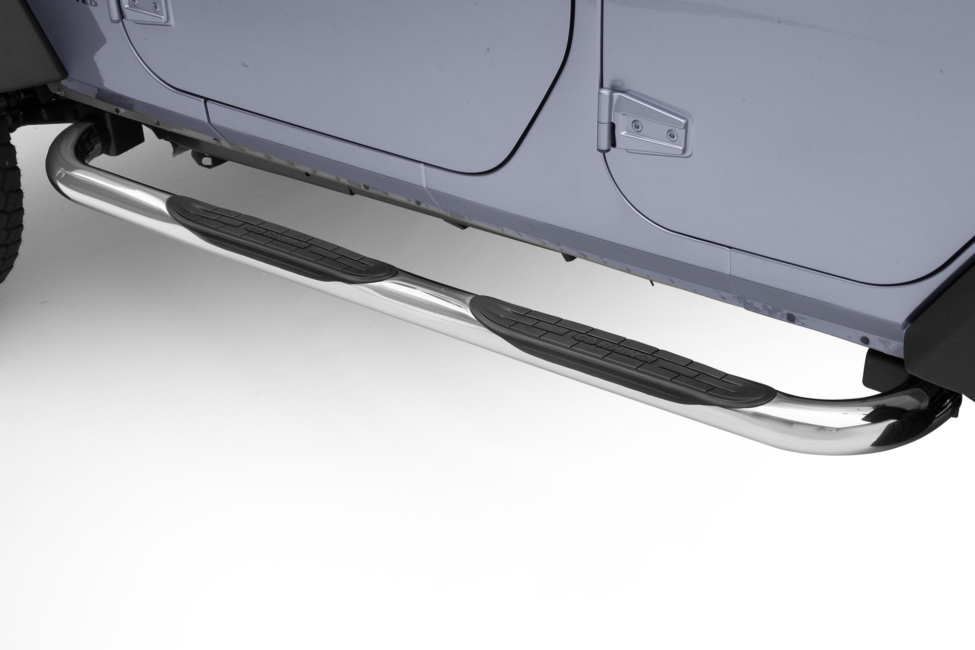 Go Rhino 4926C 2007 - 2018 Jeep Wrangler JK 4000 Series Side Steps with Mounting Bracket Kit - Rugged Truck Gear