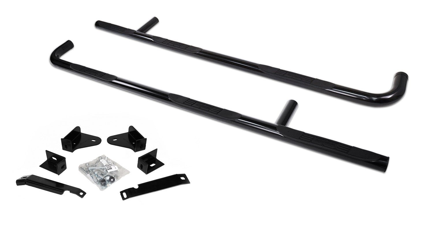 Go Rhino 61090B 2014 - 2018 GMC Sierra 1500 6000 Series Side Steps with Mounting Bracket Kit - One - Piece - Rugged Truck Gear