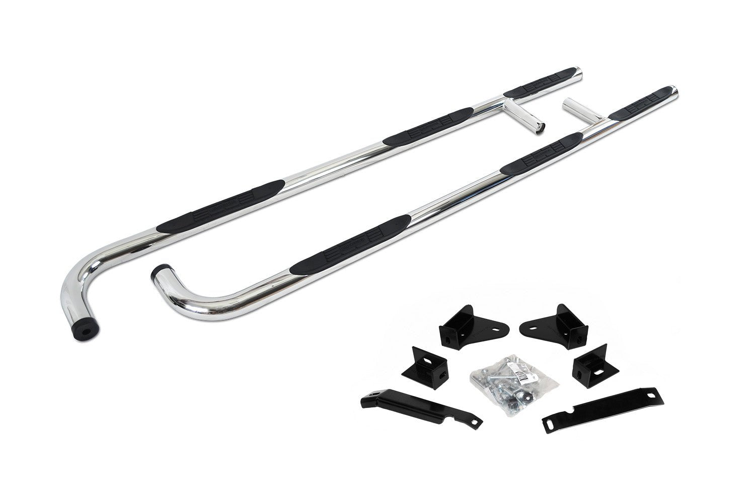 Go Rhino 61090PS 2014 - 2018 GMC Sierra 1500 6000 Series Side Steps with Mounting Bracket Kit - One - Piece - Rugged Truck Gear