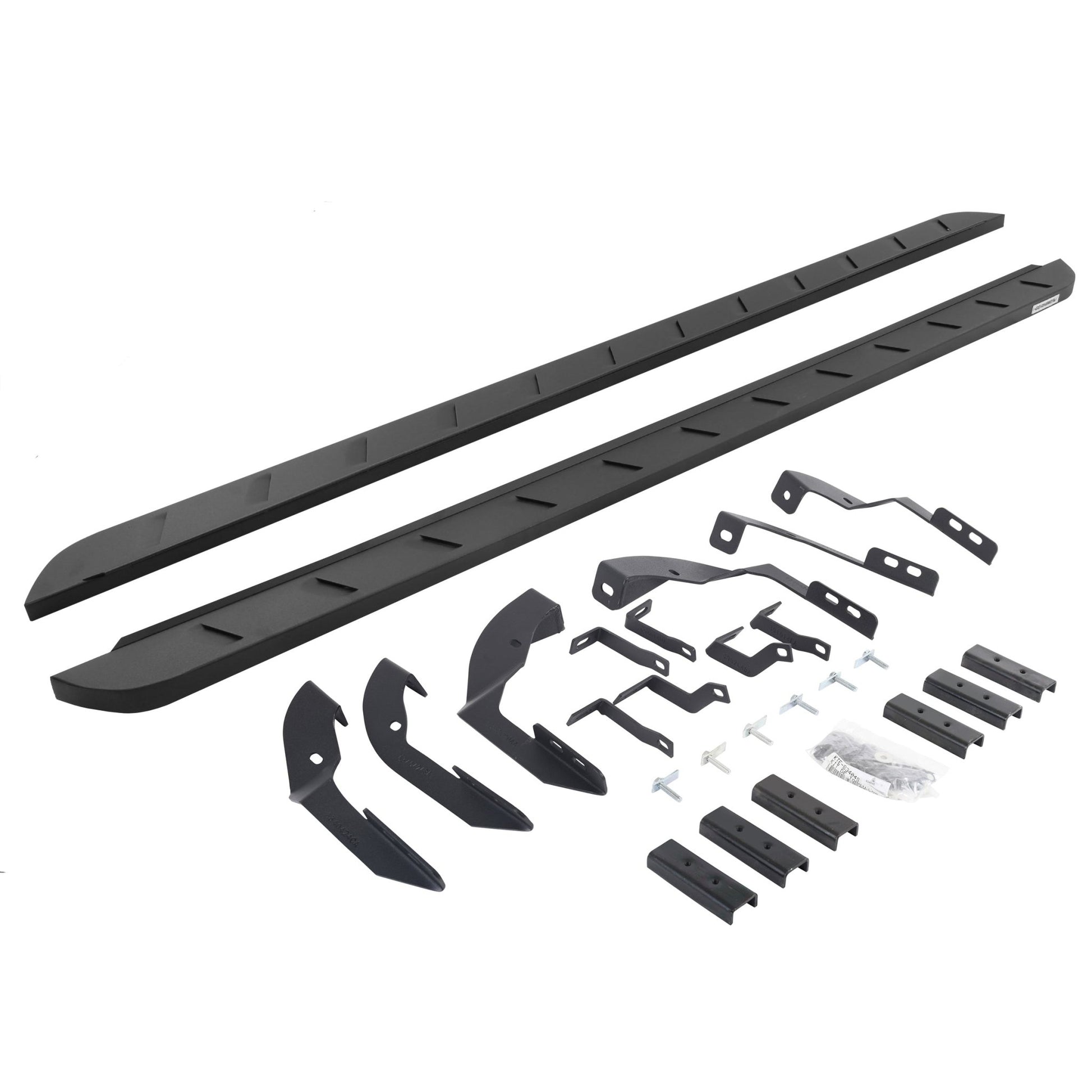 Go Rhino 63404280SPC 2015 - 2019 Chevy Silverado 2500/3500 HD RB Series RB10 Slim Line Running Boards with Mounting Bracket Kit - Rugged Truck Gear
