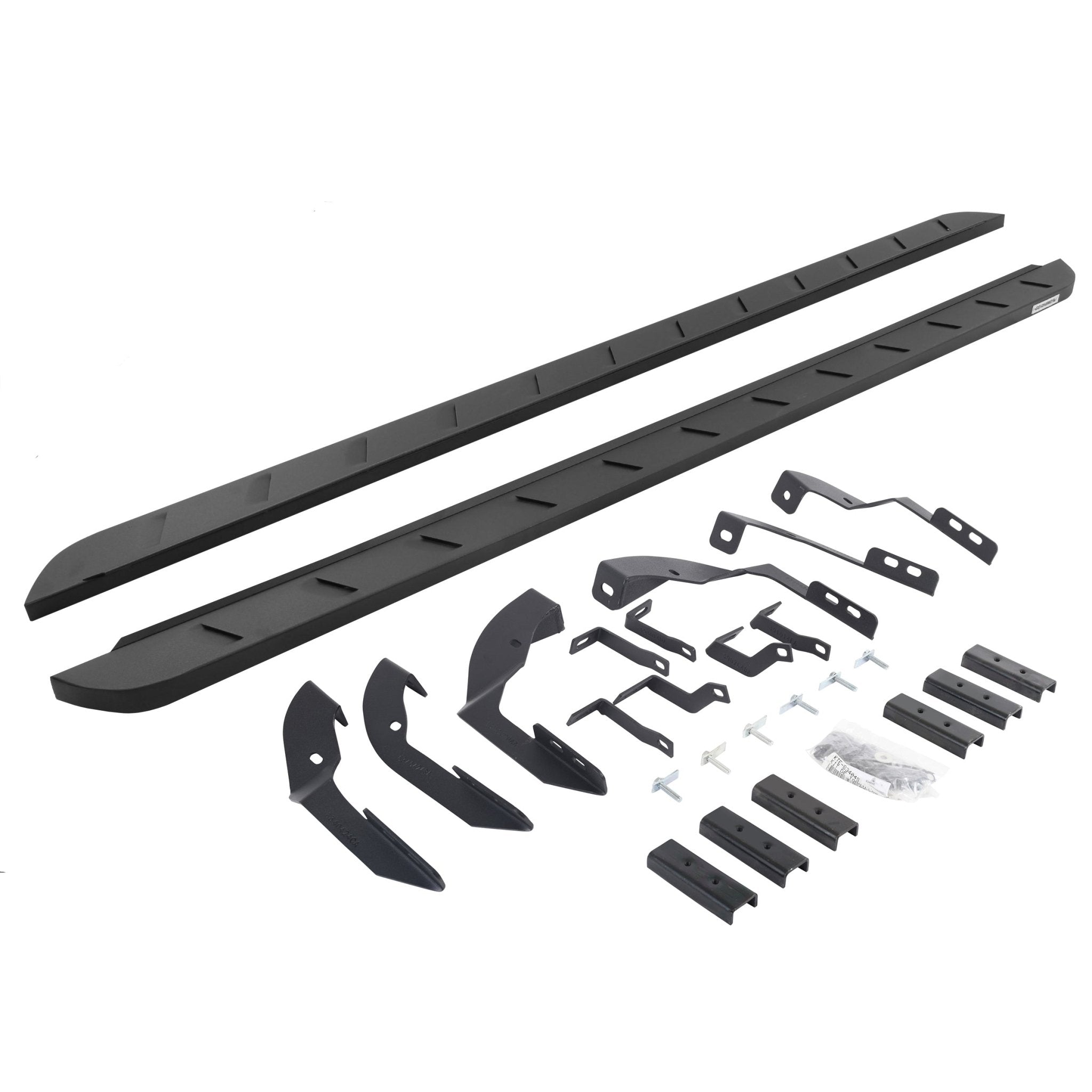 Go Rhino 63404280SPC 2015 - 2019 Chevy Silverado 2500/3500 HD RB Series RB10 Slim Line Running Boards with Mounting Bracket Kit - Rugged Truck Gear