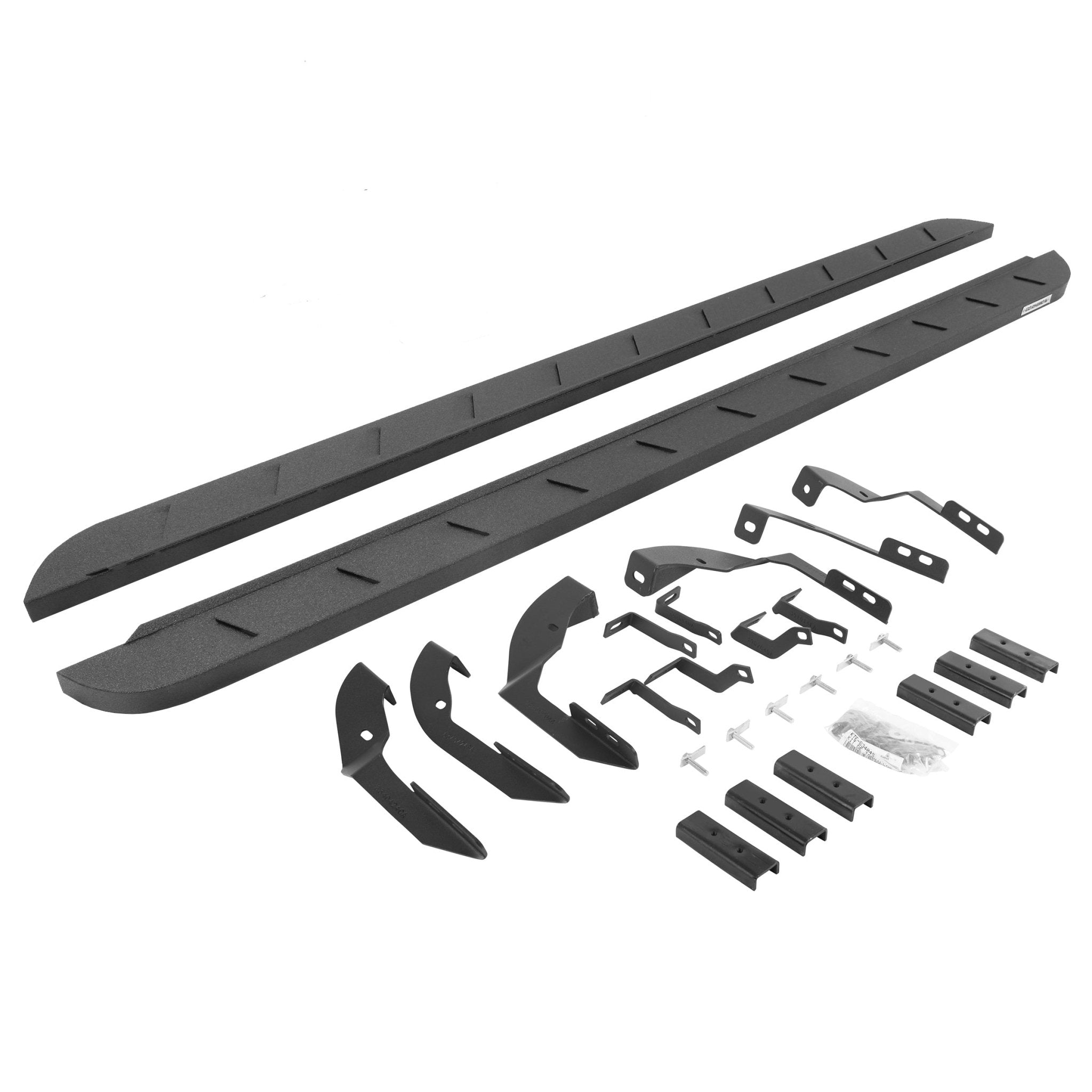 Go Rhino 63404280ST 2015 - 2019 Chevy Silverado 2500 HD RB Series RB10 Slim Line Running Boards with Mounting Bracket Kit - Rugged Truck Gear