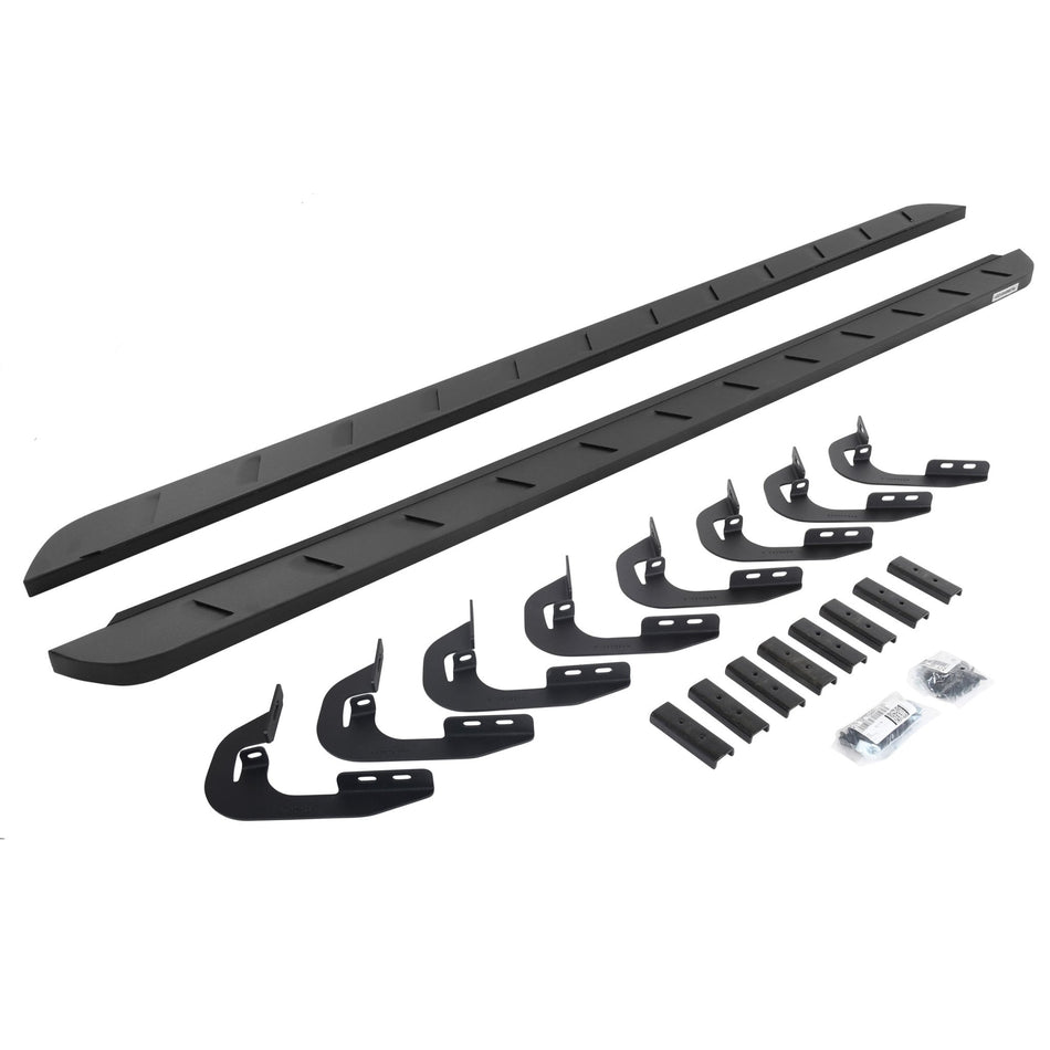 Go Rhino 63404787SPC 2014 - 2018 GMC Sierra 1500 RB Series RB10 Slim Line Running Boards with Mounting Bracket Kit - Rugged Truck Gear