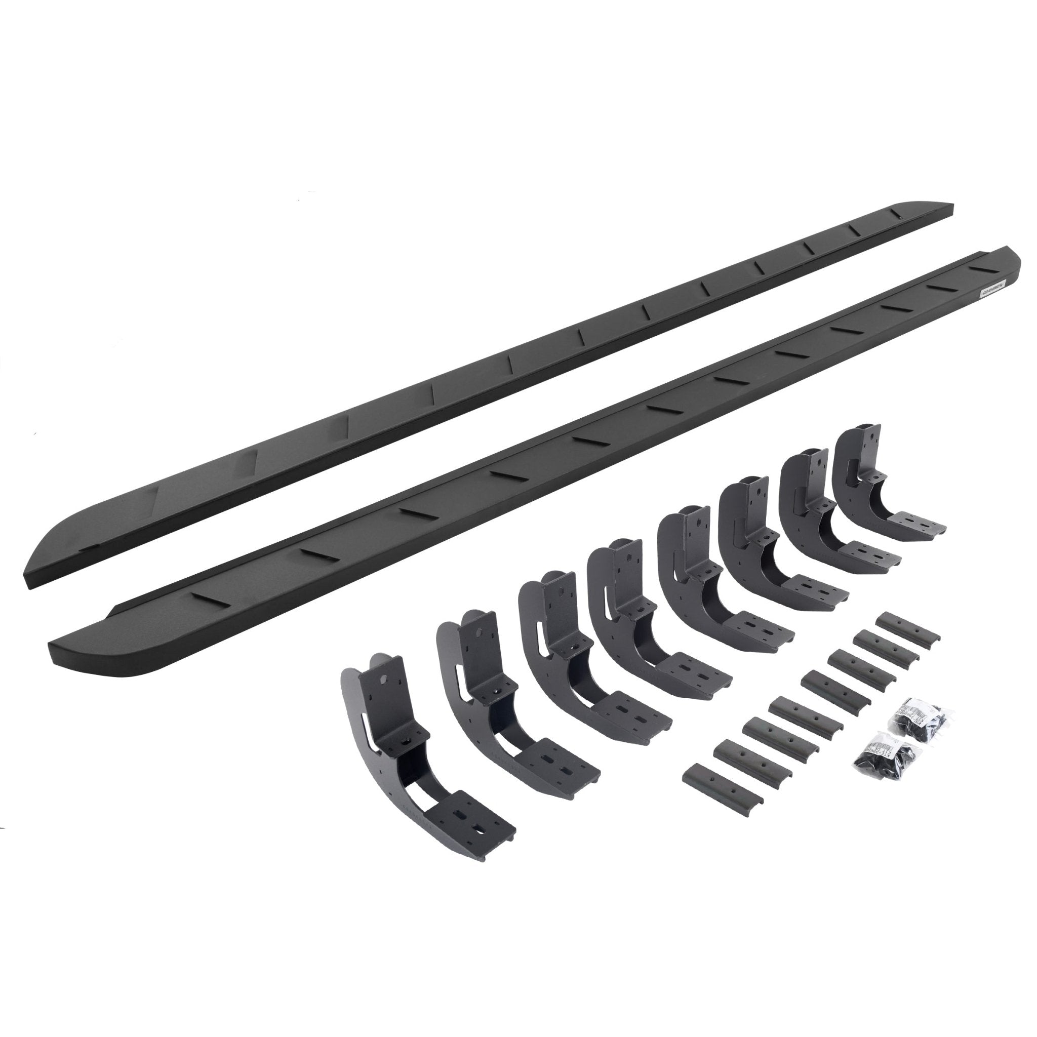 Go Rhino 63404887SPC 2019 - 2024 Chevy Silverado 1500 RB Series RB10 Slim Line Running Boards with Mounting Bracket Kit - Rugged Truck Gear