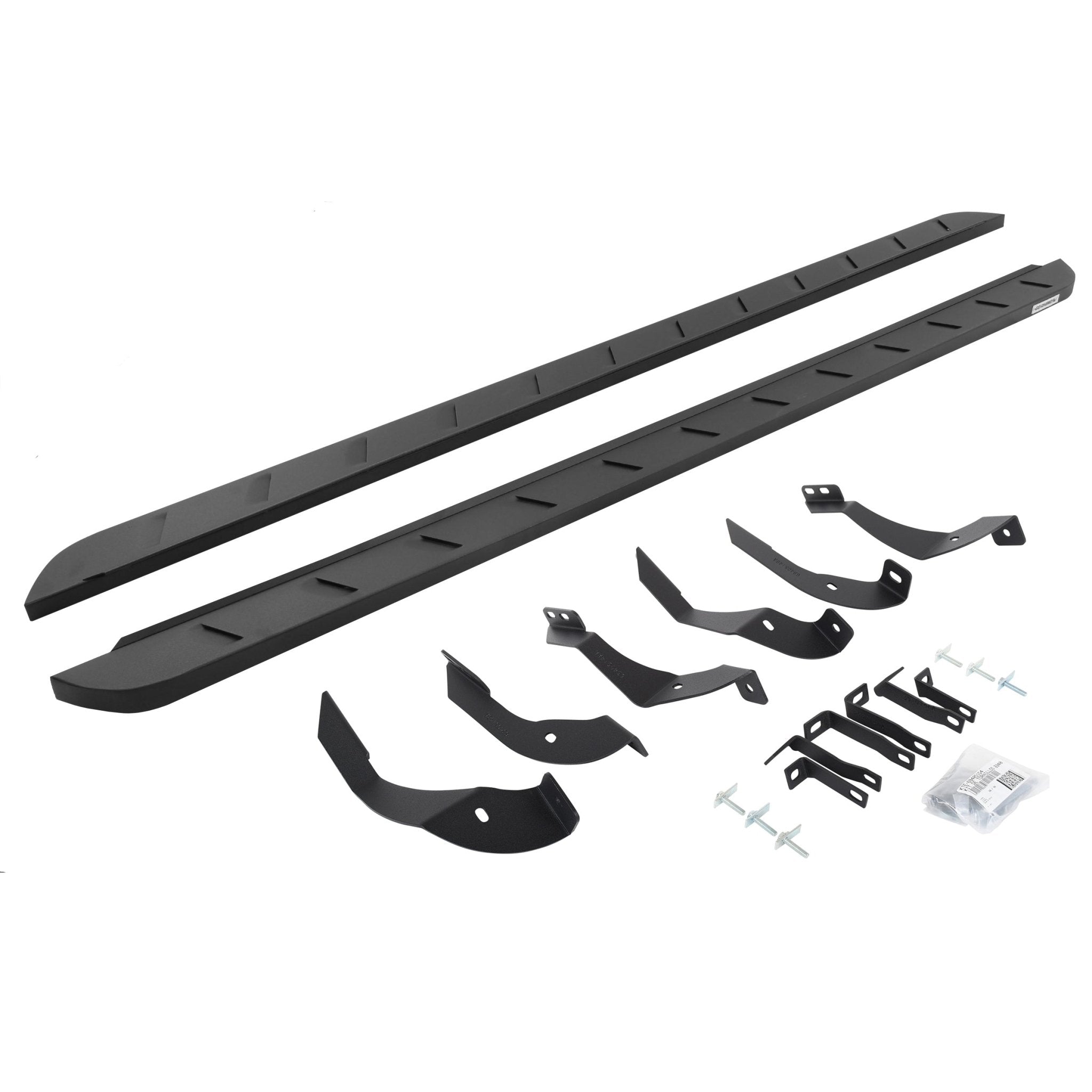 Go Rhino 63405187SPC 2015 - 2019 Chevy Silverado 2500/3500 HD RB Series RB10 Slim Line Running Boards with Mounting Bracket Kit - Rugged Truck Gear