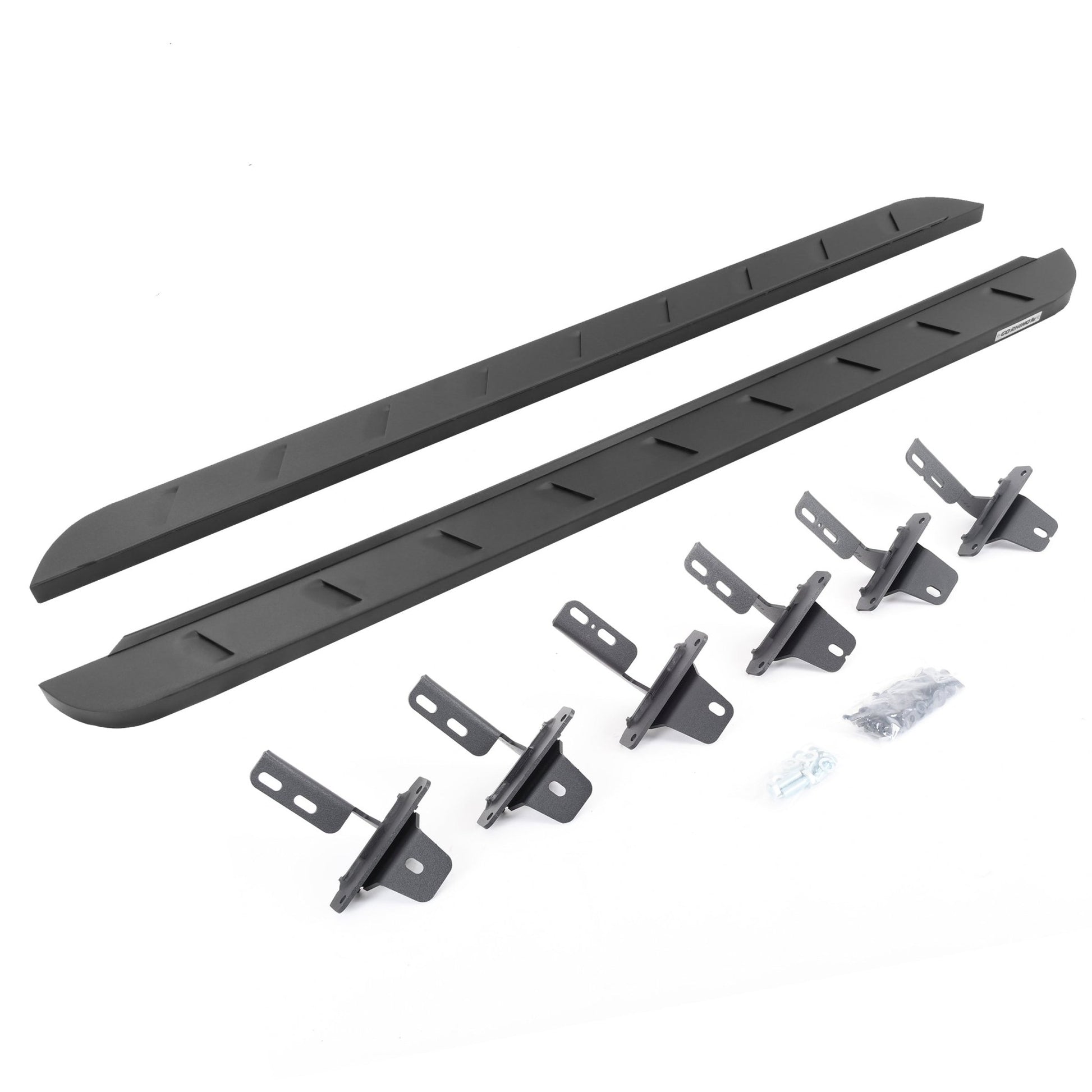 Go Rhino 63412973SPC 2021 - 2024 Ford Bronco RB Series RB10 Slim Line Running Boards with Mounting Bracket Kit - Rugged Truck Gear