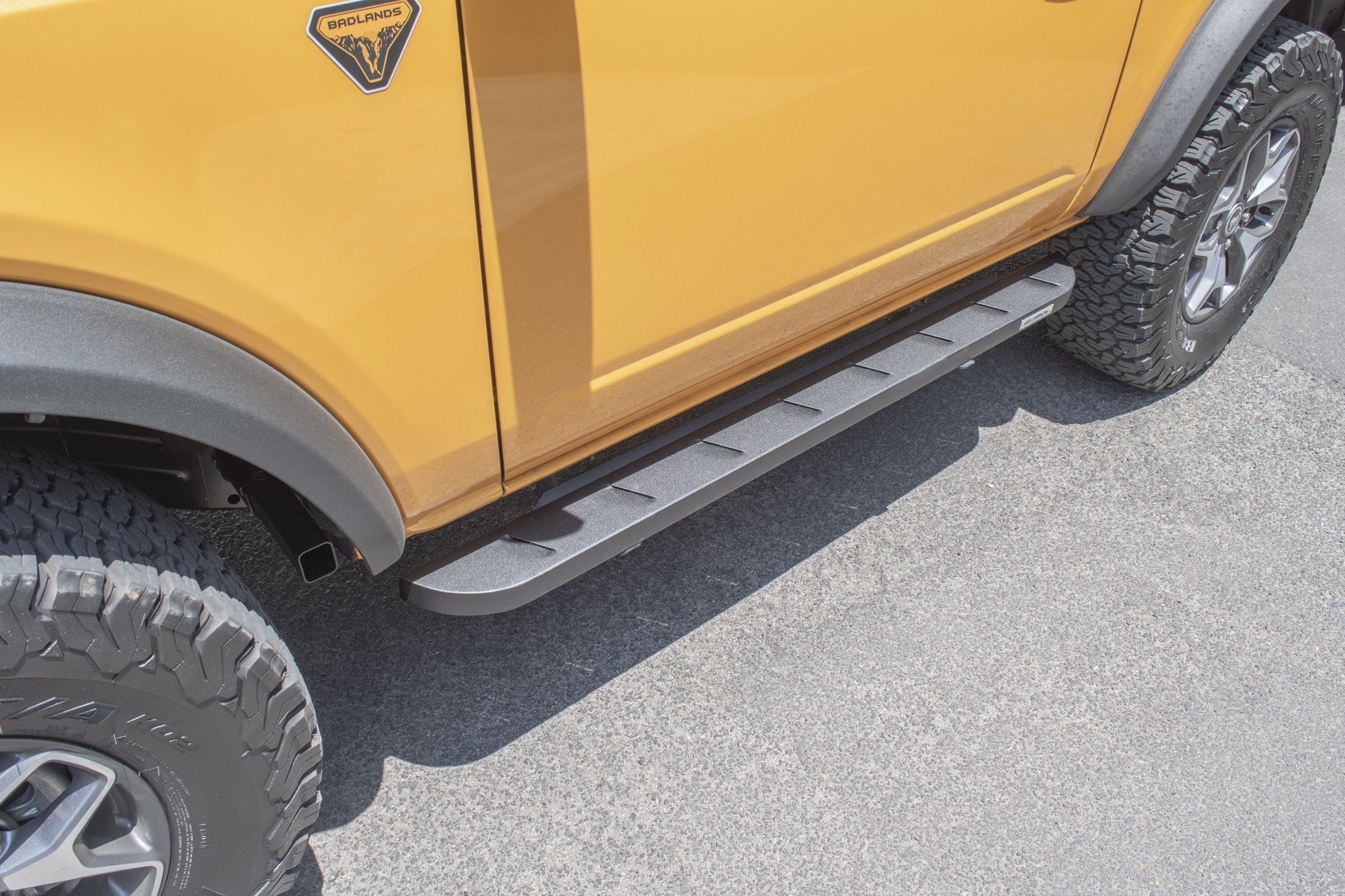 Go Rhino 63413157SPC 2021 - 2024 Ford Bronco RB Series RB10 Slim Line Running Boards with Mounting Bracket Kit - Rugged Truck Gear