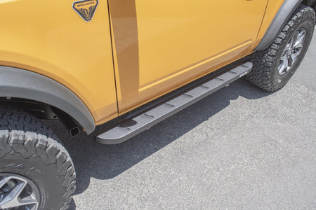 Go Rhino 63413157SPC 2021 - 2024 Ford Bronco RB Series RB10 Slim Line Running Boards with Mounting Bracket Kit - Rugged Truck Gear