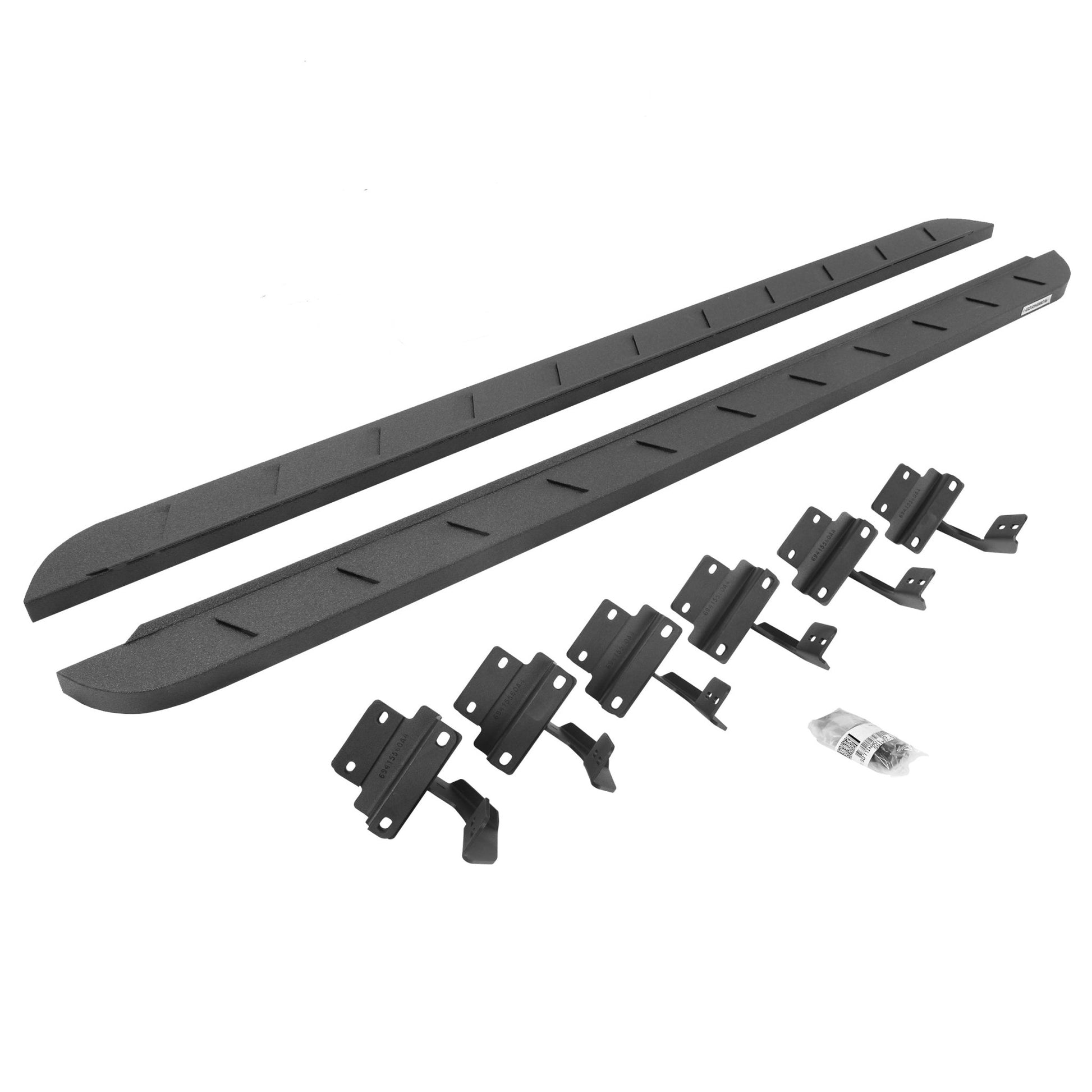 Go Rhino 63415587ST 2017 - 2024 Ford F150 Raptor/SSV RB Series RB10 Slim Line Running Boards with Mounting Bracket Kit - Rugged Truck Gear