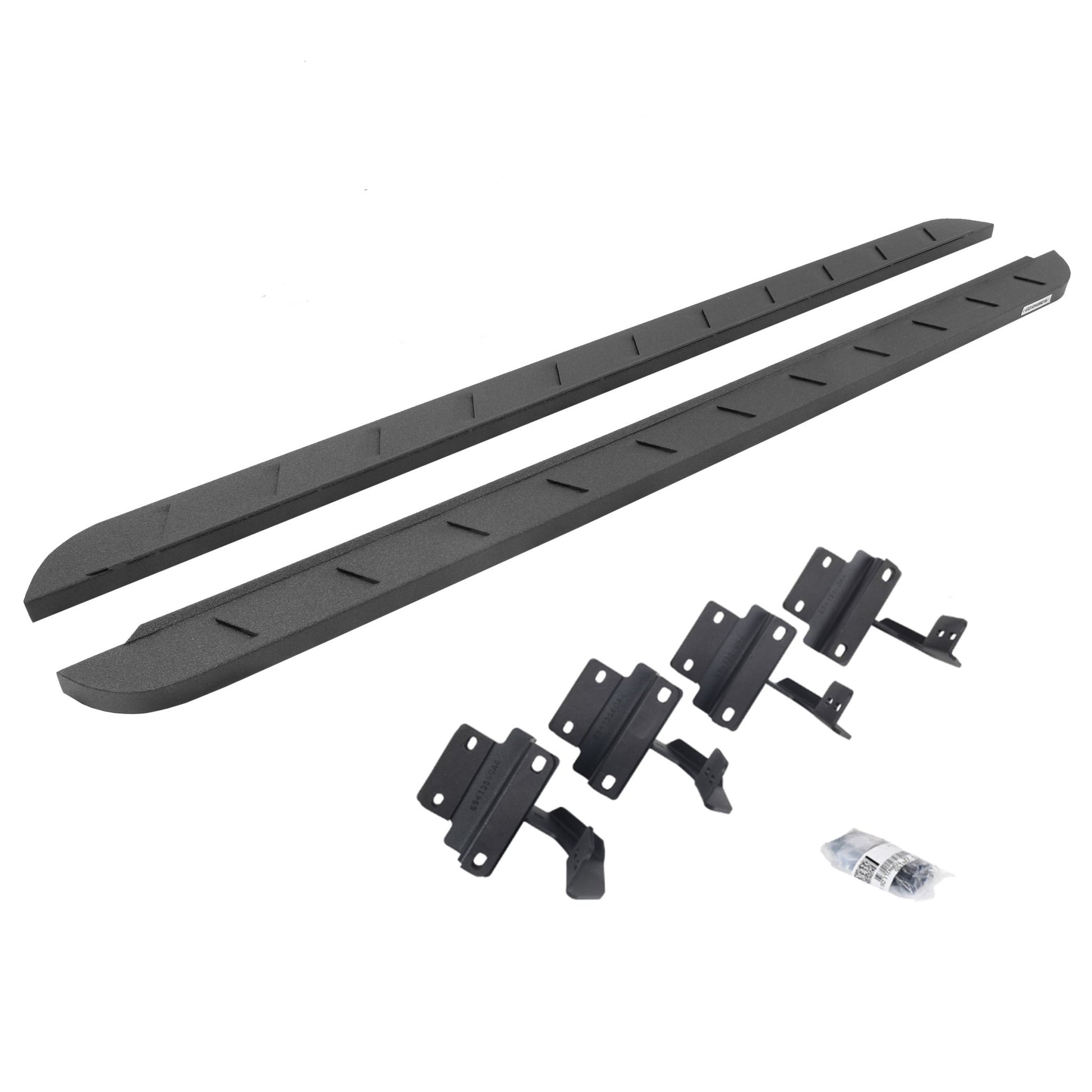 Go Rhino 63417780ST 2017 - 2024 Ford F250/F350 Super Duty RB Series RB10 Slim Line Running Boards with Mounting Bracket Kit - Rugged Truck Gear
