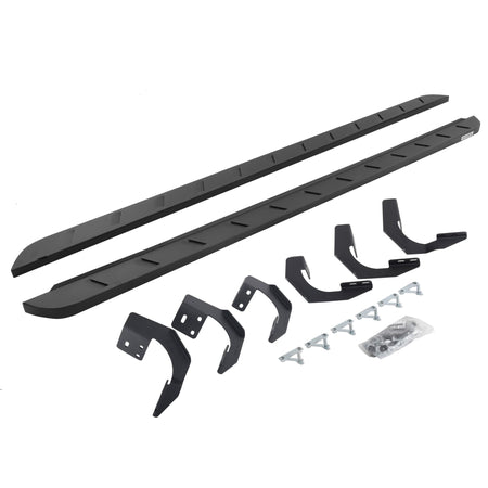 Go Rhino 63429980SPC 2015 - 2023 Ram 1500 RB Series RB10 Slim Line Running Boards with Mounting Bracket Kit - Rugged Truck Gear