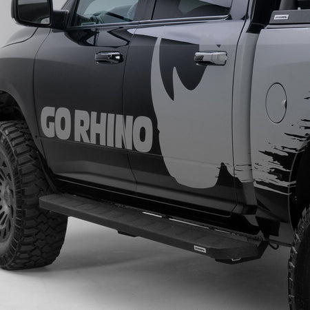 Go Rhino 63430680PC 2019 - 2024 Dodge Ram 1500 RB Series RB10 Running Boards with Mounting Bracket Kit - Rugged Truck Gear