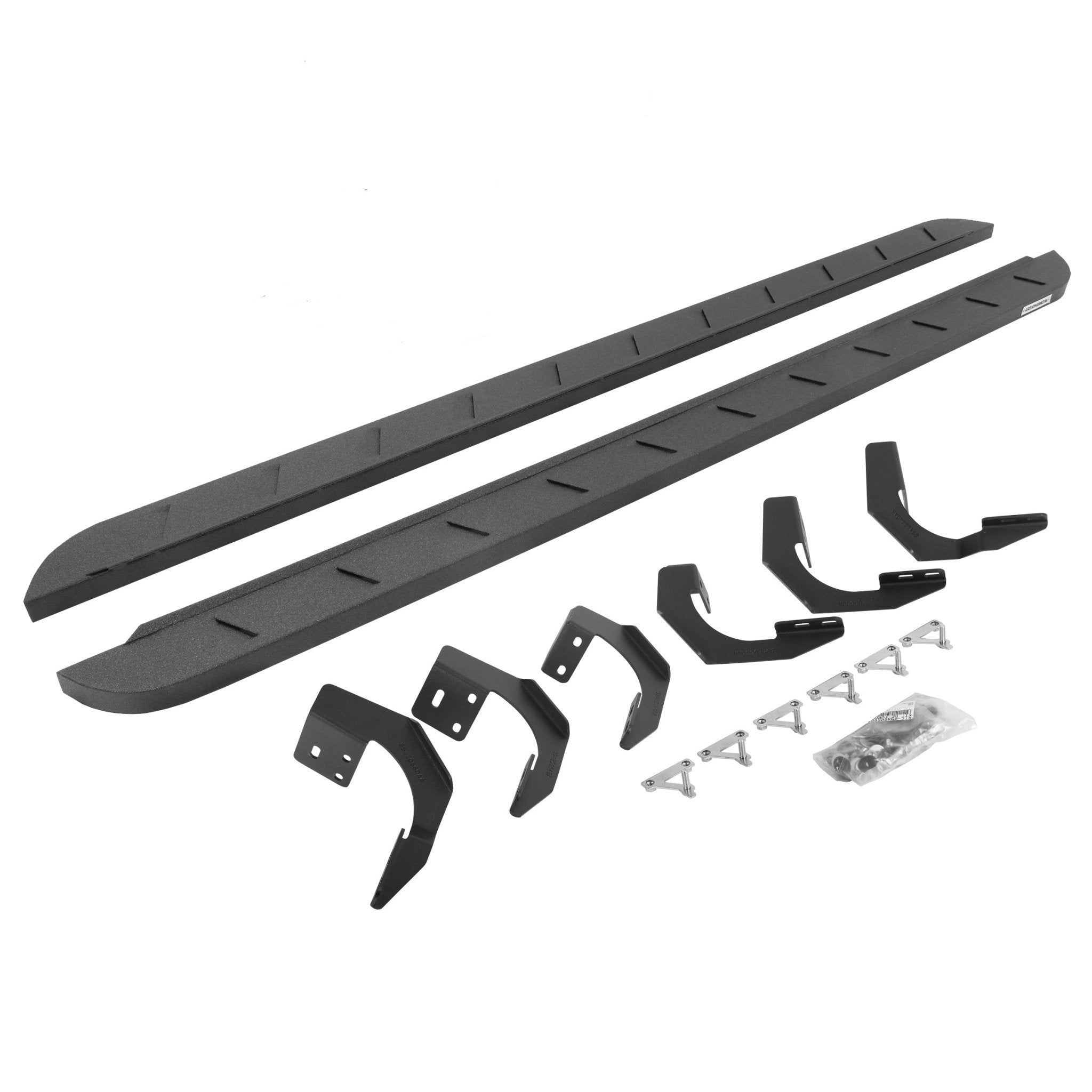 Go Rhino 63430680ST 2019 - 2024 Dodge Ram 1500 RB Series RB10 Slim Line Running Boards with Mounting Bracket Kit - Rugged Truck Gear