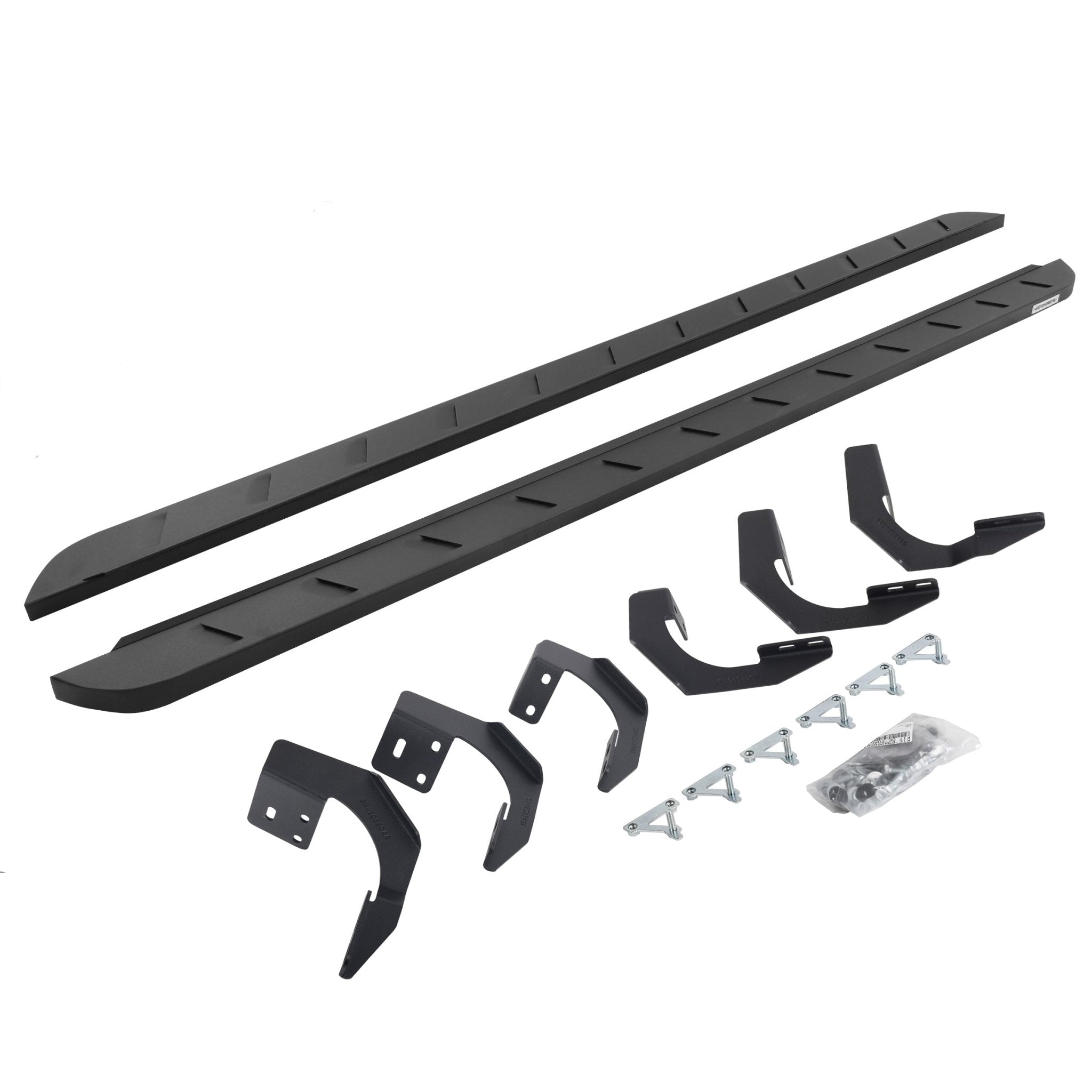 Go Rhino 63430687SPC 2019 - 2024 Dodge Ram 1500 RB Series RB10 Slim Line Running Boards with Mounting Bracket Kit - Rugged Truck Gear