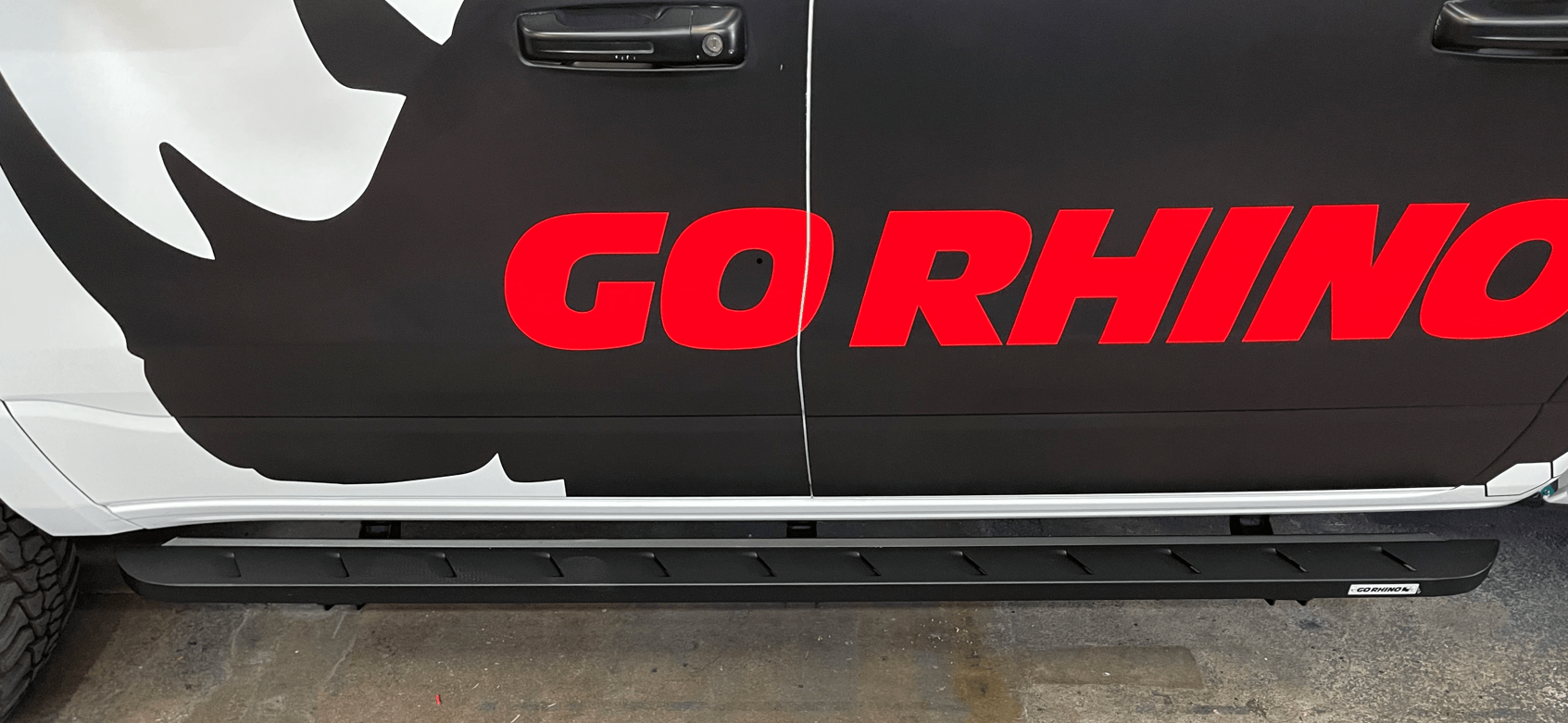Go Rhino 63430687SPC 2019 - 2024 Dodge Ram 1500 RB Series RB10 Slim Line Running Boards with Mounting Bracket Kit - Rugged Truck Gear