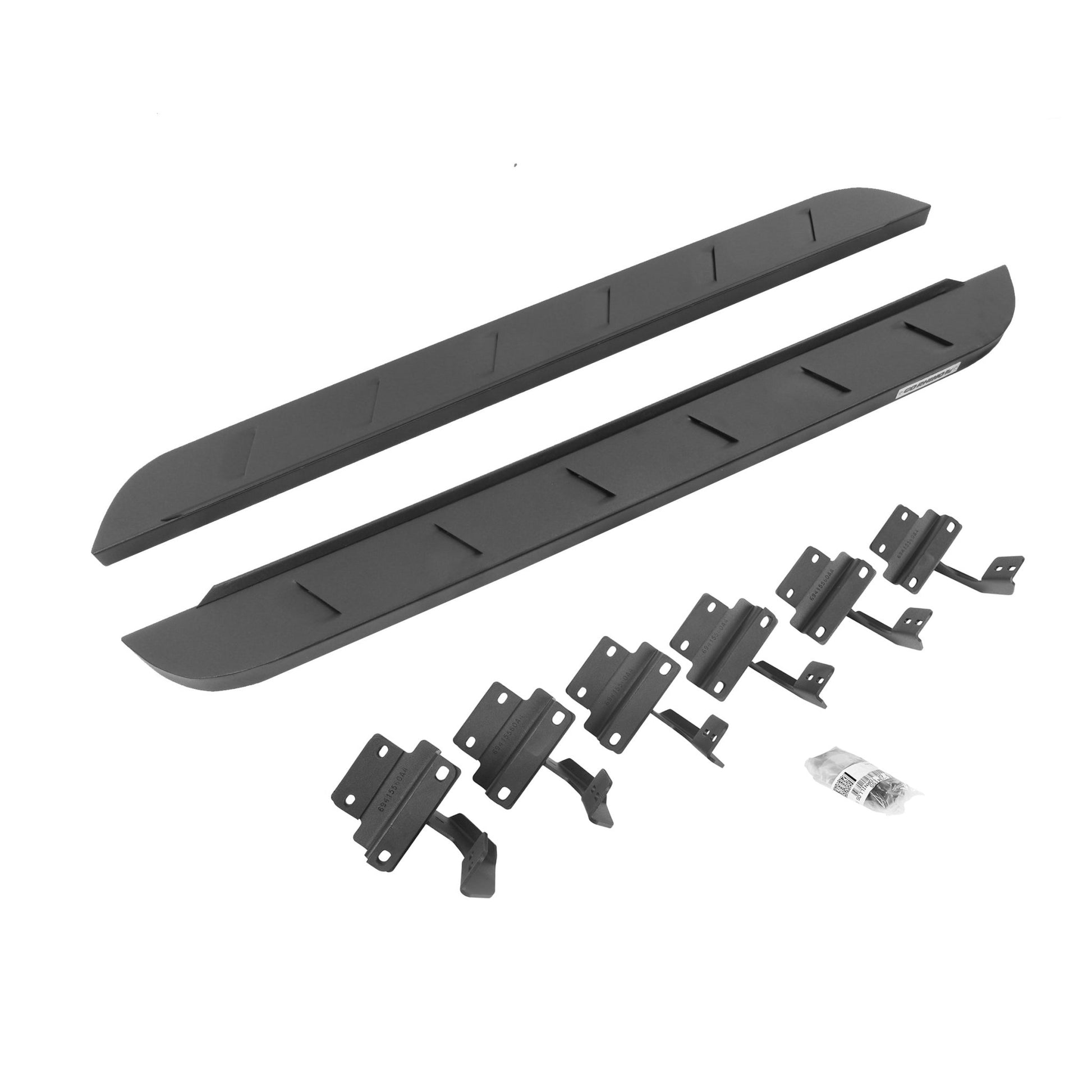 Go Rhino 634417348SPC 2017 - 2024 Ford F250/F350 Super Duty RB Series RB10 Slim Line Running Boards with Mounting Bracket Kit - Rugged Truck Gear
