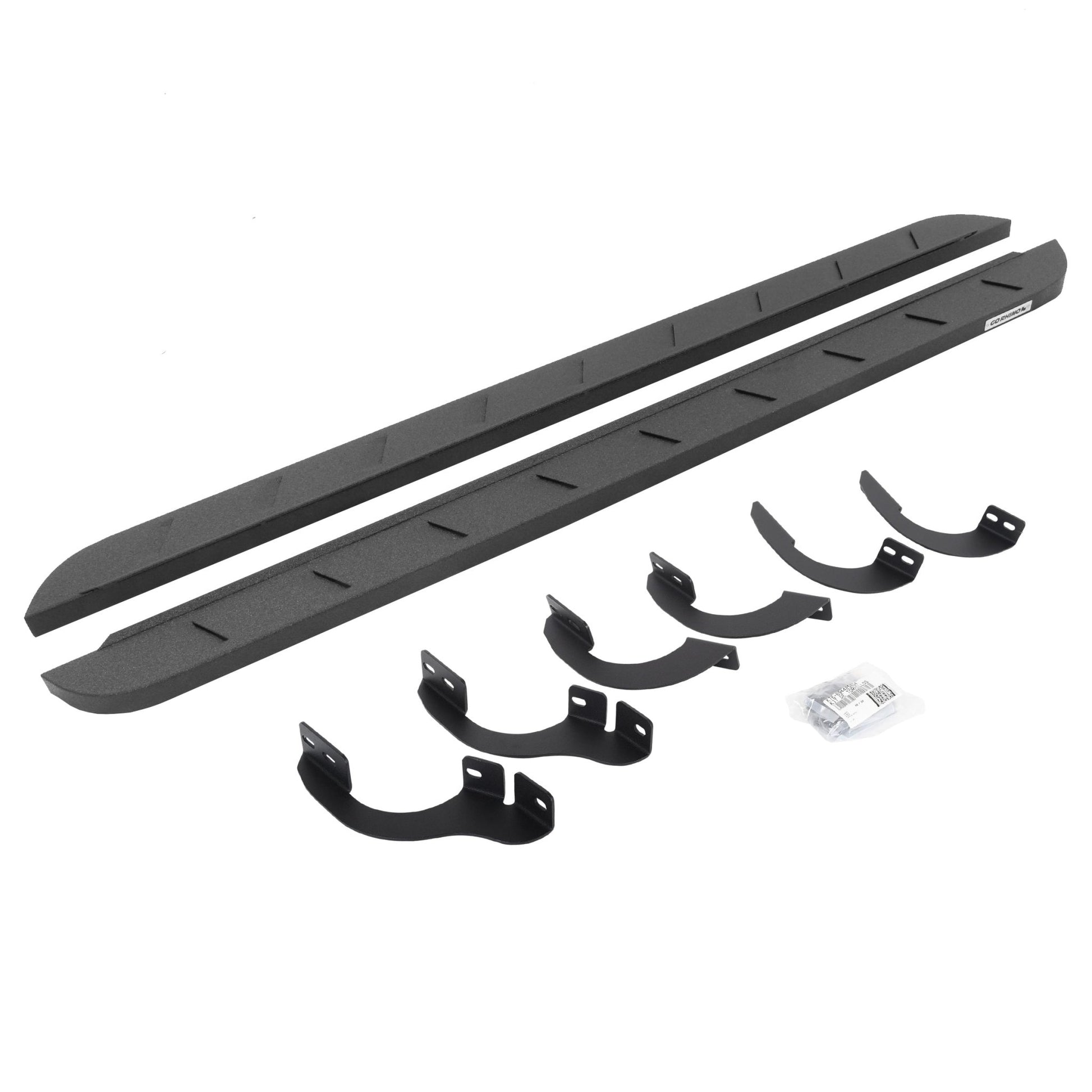 Go Rhino 63442568ST 2018 - 2024 Toyota 4Runner SR5 Premium/TRD Off - Road/TRD Off - Road Premium/TRD Pro RB Series RB10 Slim Line Running Boards with Mounting Bracket Kit - Rugged Truck Gear