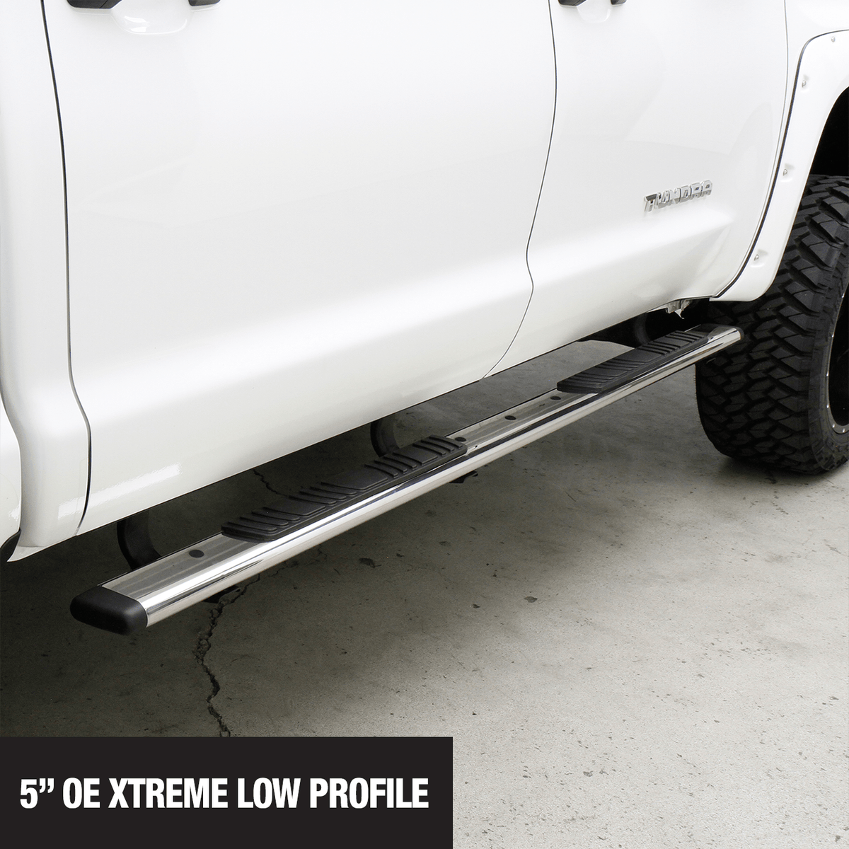 Go Rhino 650080PS 2005 - 2024 Nissan Frontier OE Xtreme Series 5" Low Profile Side Steps - Boards Only - Rugged Truck Gear
