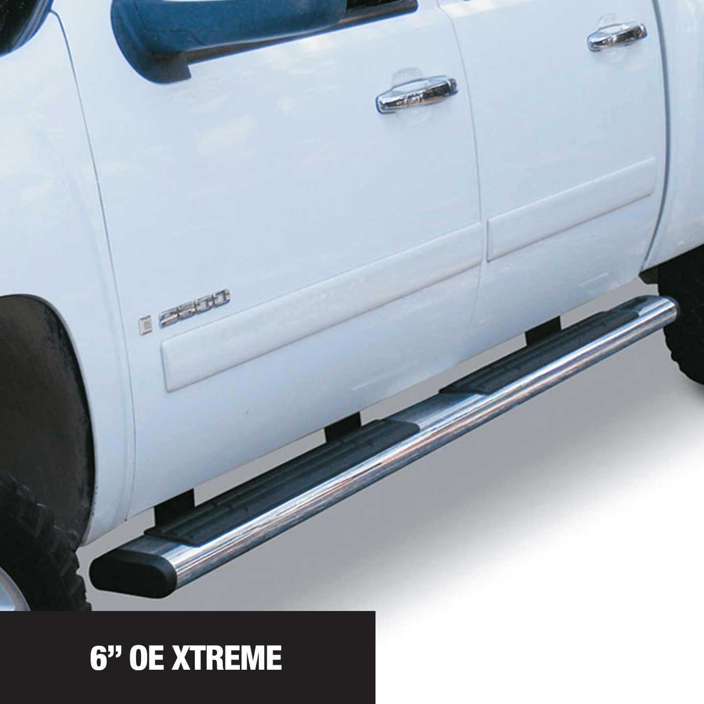Go Rhino 660080PS 2019 - 2024 Chevy Silverado 1500 OE Xtreme Series 6" Side Steps - Boards Only - Rugged Truck Gear