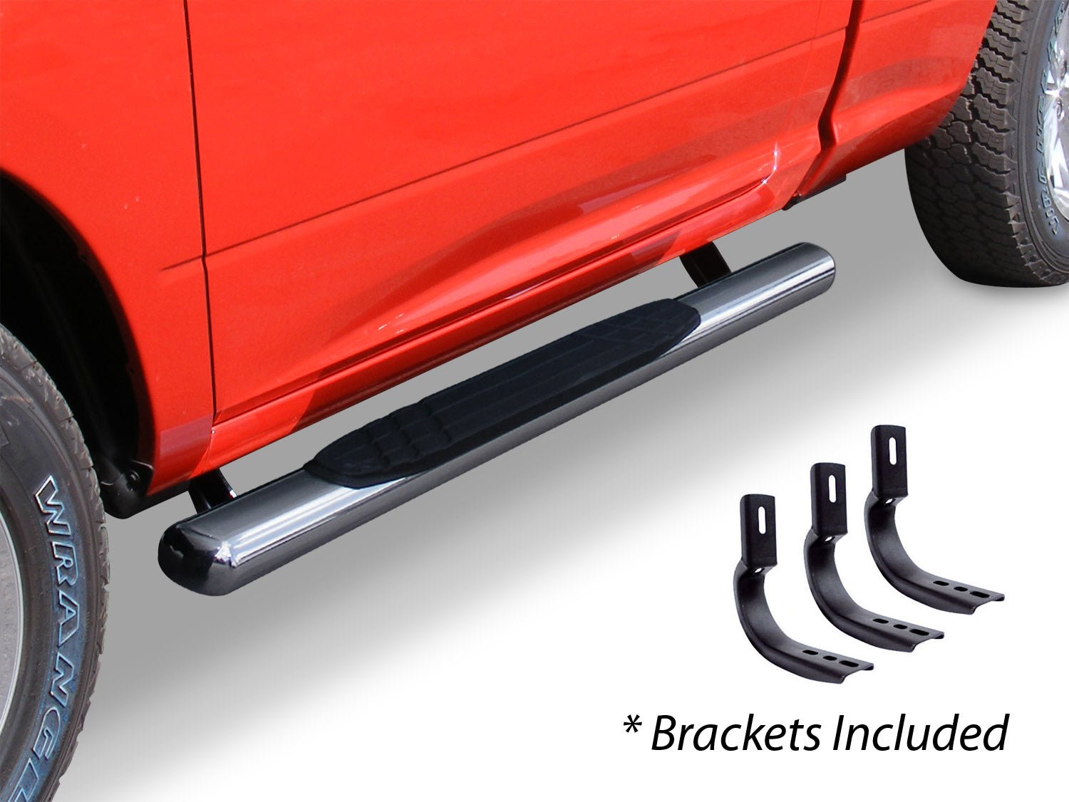 Go Rhino 684404552PS 2007 - 2018 GMC Sierra 1500 OE Xtreme Series 4" Side Steps with Mounting Bracket Kit - Rugged Truck Gear