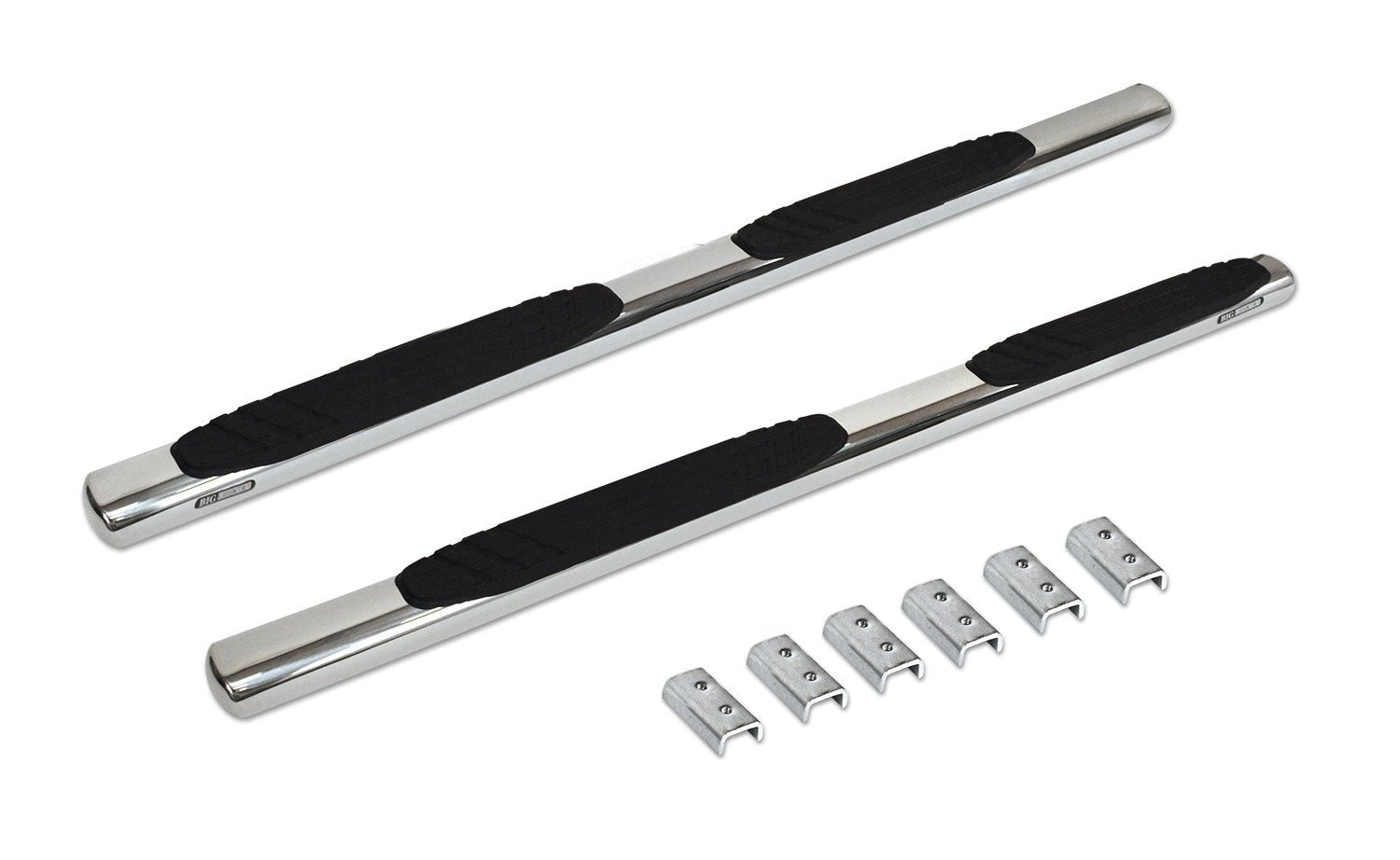 Go Rhino 684404580PS 2007 - 2013 Chevy Silverado 2500/3500 HD OE Xtreme Series 4" Side Steps with Mounting Bracket Kit - Rugged Truck Gear