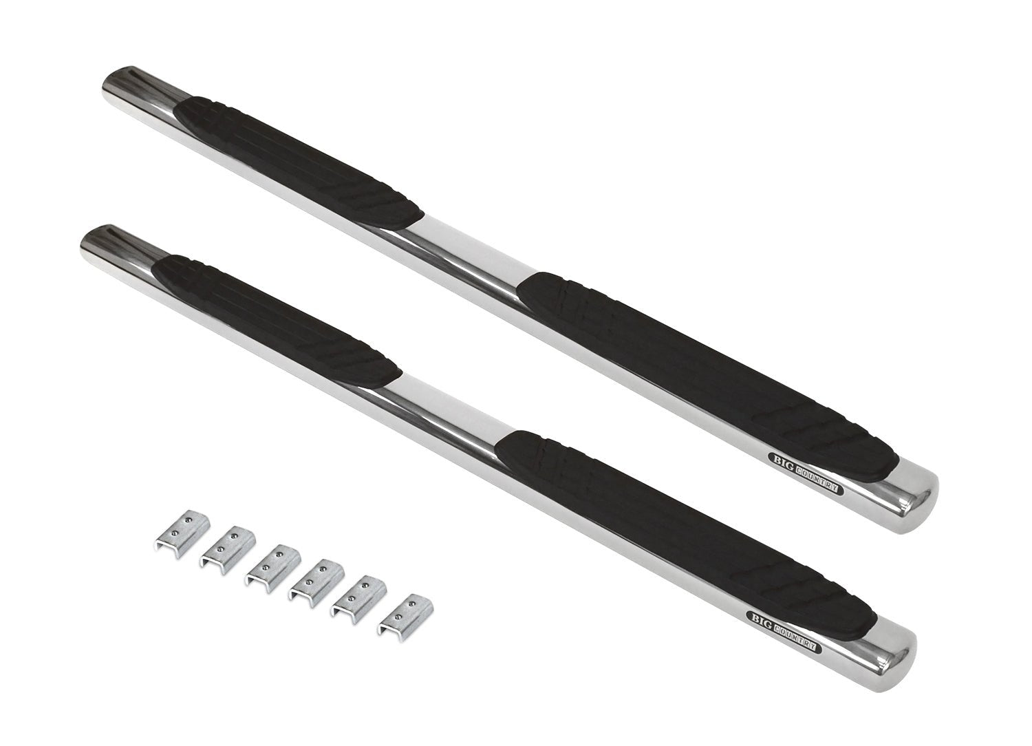 Go Rhino 684404587PS 2007 - 2014 Chevy Silverado 2500/3500 HD OE Xtreme Series 4" Side Steps with Mounting Bracket Kit - Rugged Truck Gear