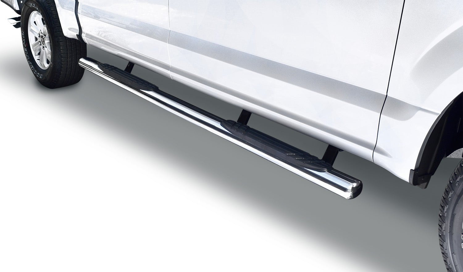 Go Rhino 684415587PS 2017 - 2024 Ford F250/F350 Super Duty OE Xtreme Series 4" Side Steps with Mounting Bracket Kit - Rugged Truck Gear