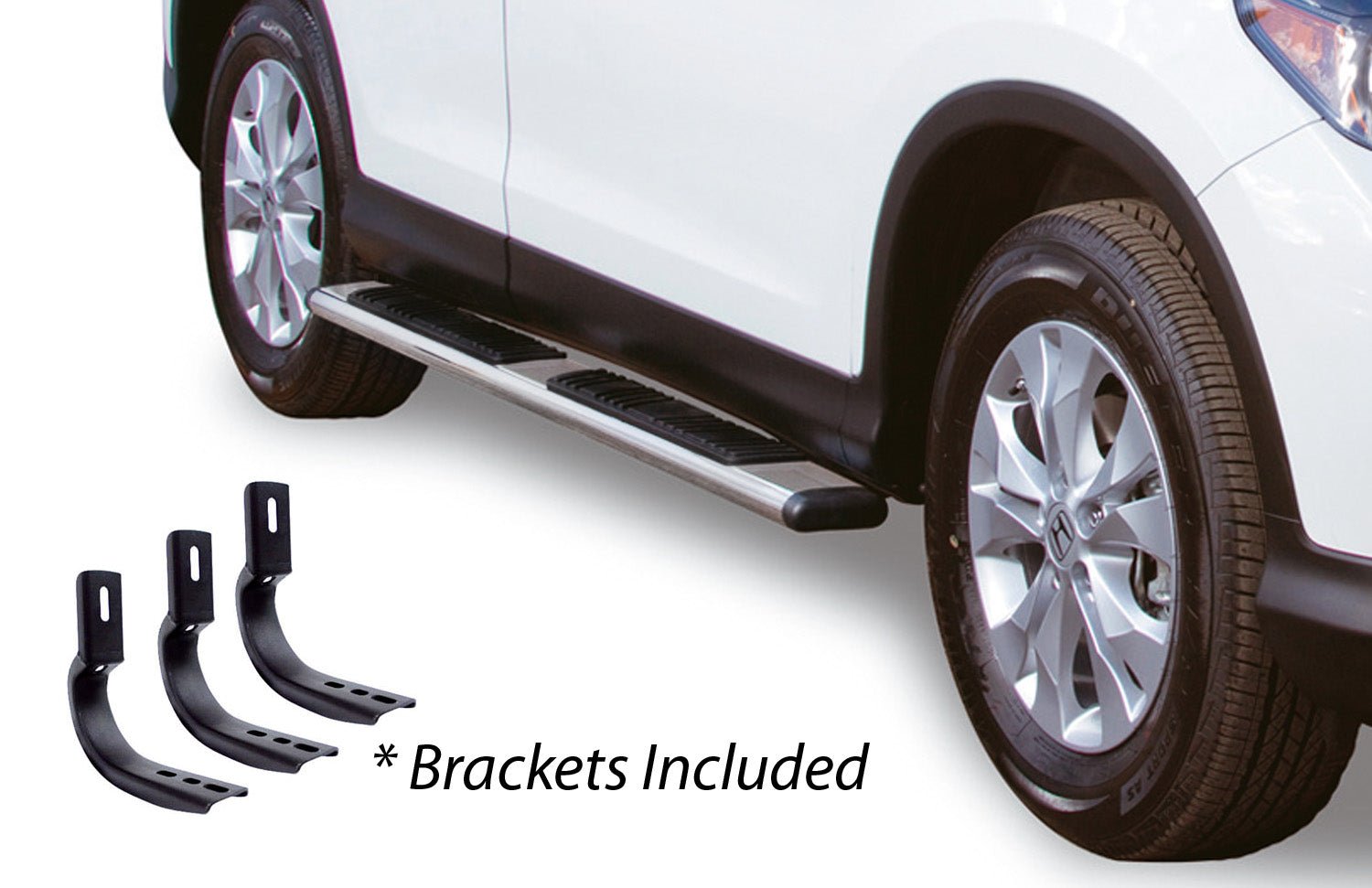 Go Rhino 685404580PS 2007 - 2013 Chevy Silverado 2500/3500 HD OE Xtreme Series 5" Low Profile Side Steps with Mounting Bracket Kit - Rugged Truck Gear