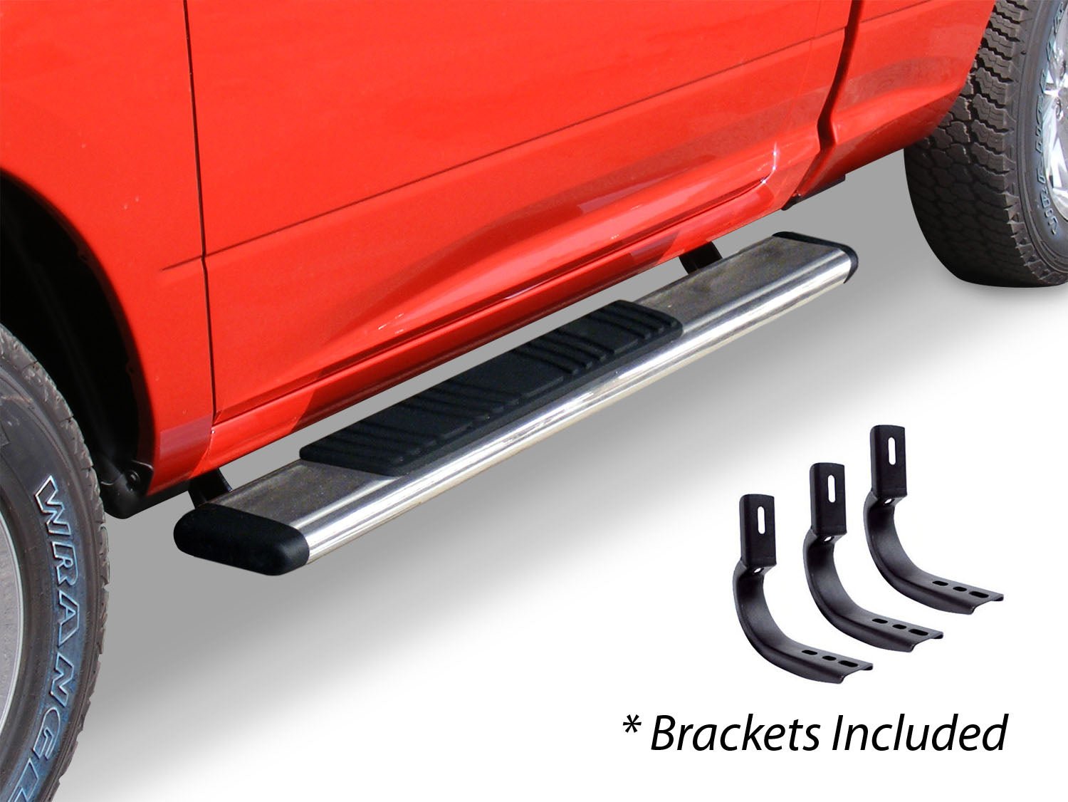 Go Rhino 685409952PS 2010 - 2024 Dodge Ram 2500/3500 OE Xtreme Series 5" Low Profile Side Steps with Mounting Bracket Kit - Rugged Truck Gear
