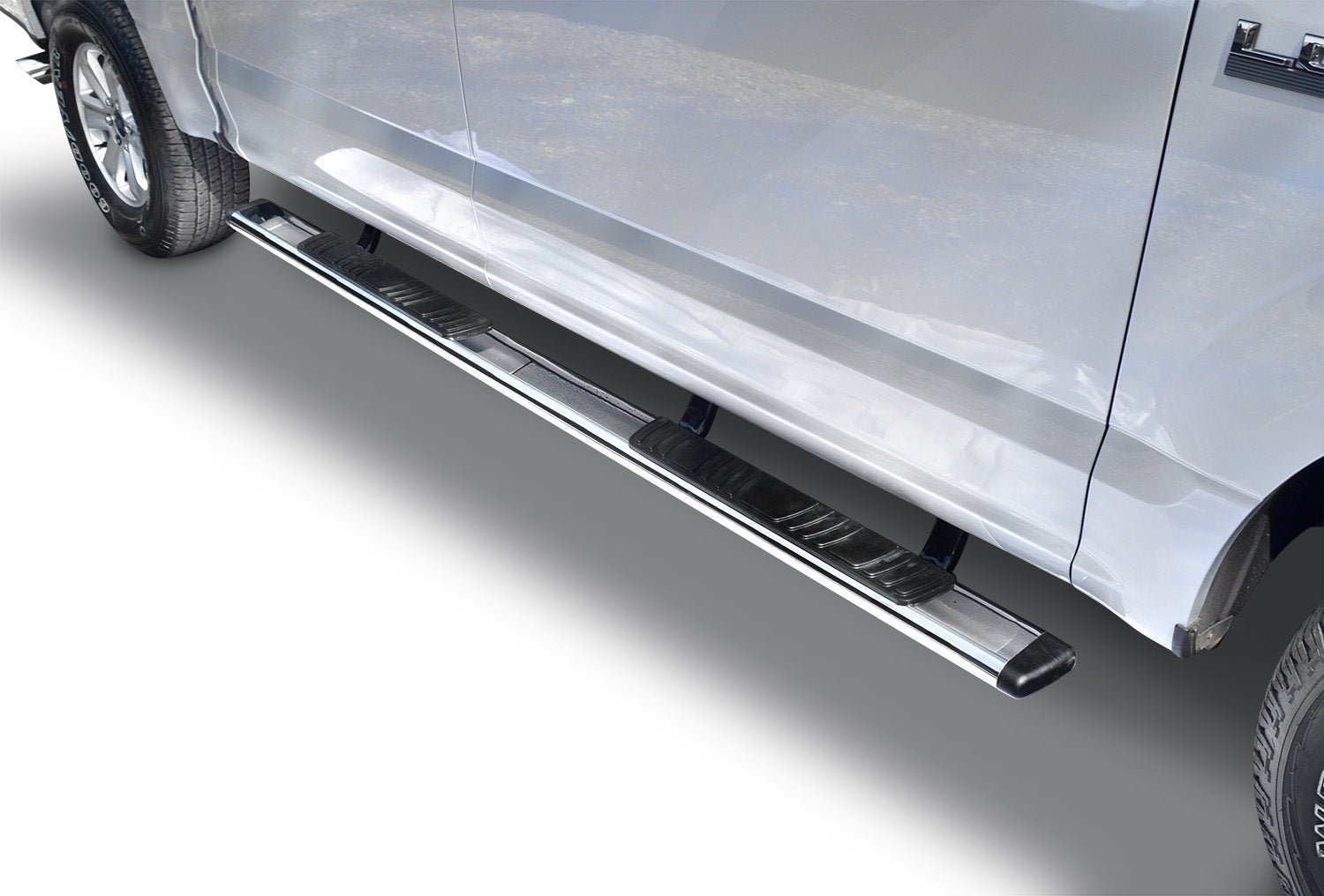 Go Rhino 685415587PS 2017 - 2024 Ford F250/F350 Super Duty OE Xtreme Series 5" Low Profile Side Steps with Mounting Bracket Kit - Rugged Truck Gear