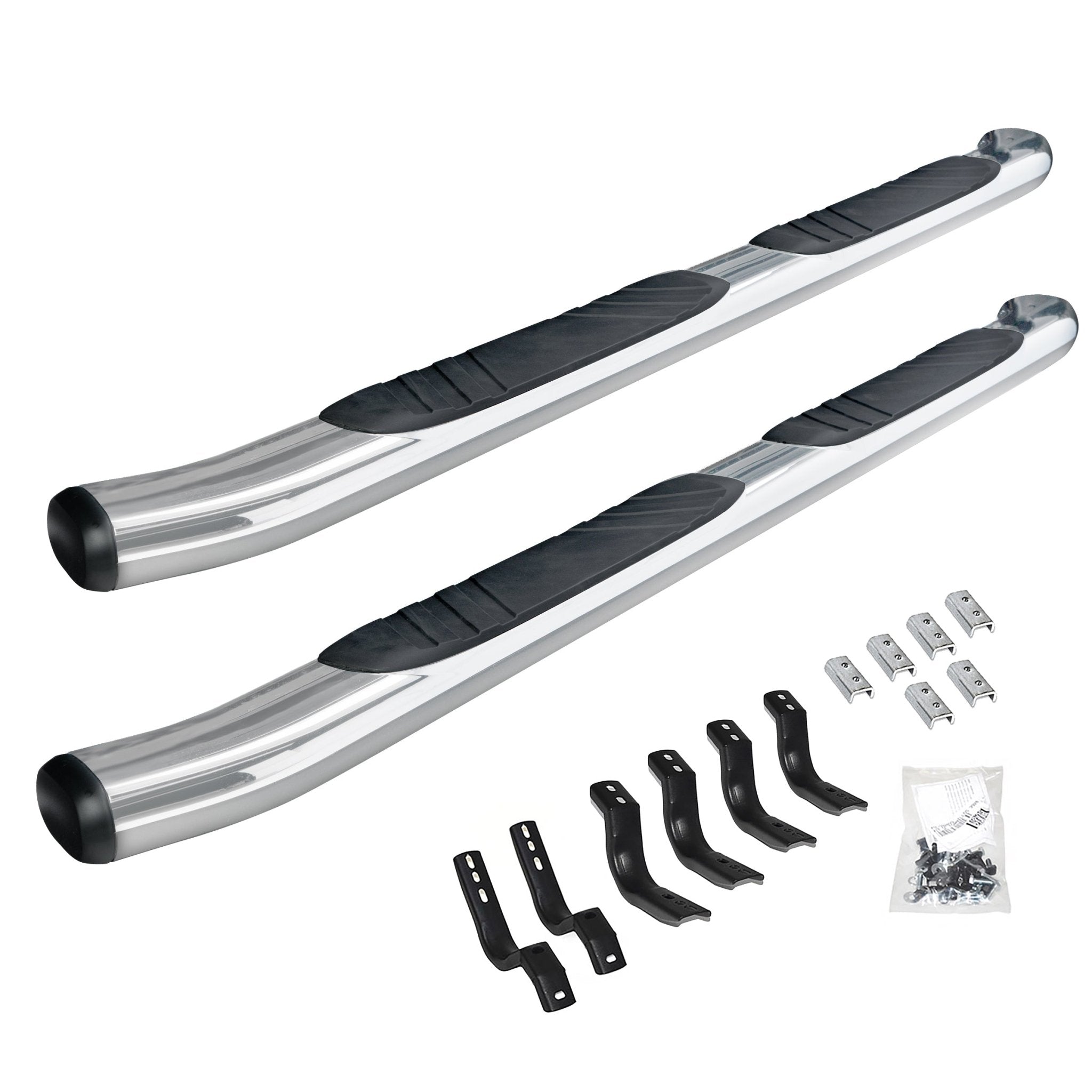 Go Rhino 685442987CC 2005 - 2023 Toyota Tacoma OE Xtreme Series 5" Composite Side Steps with Mounting Bracket Kit - Rugged Truck Gear