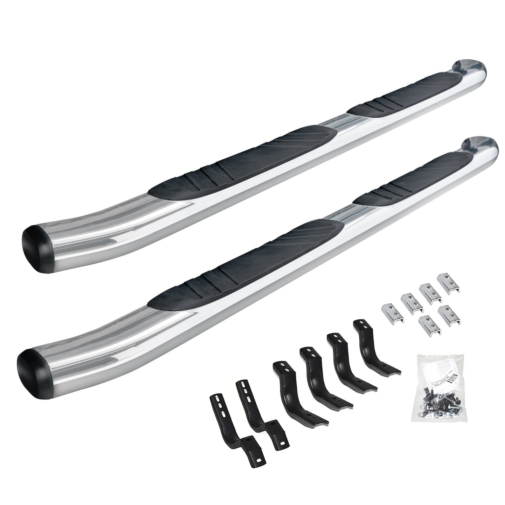 Go Rhino 685449987CC 2019 - 2024 Dodge Ram 1500 OE Xtreme Series 5" Composite Side Steps with Mounting Bracket Kit - Rugged Truck Gear
