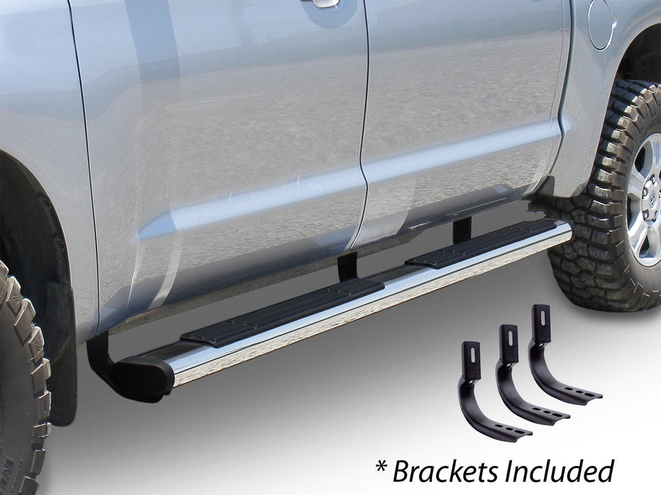 Go Rhino 686404080CC 1999 - 2006 GMC Sierra 1500 OE Xtreme Series 6" Composite Side Steps Kit - 80" Long + Brackets - Rugged Truck Gear