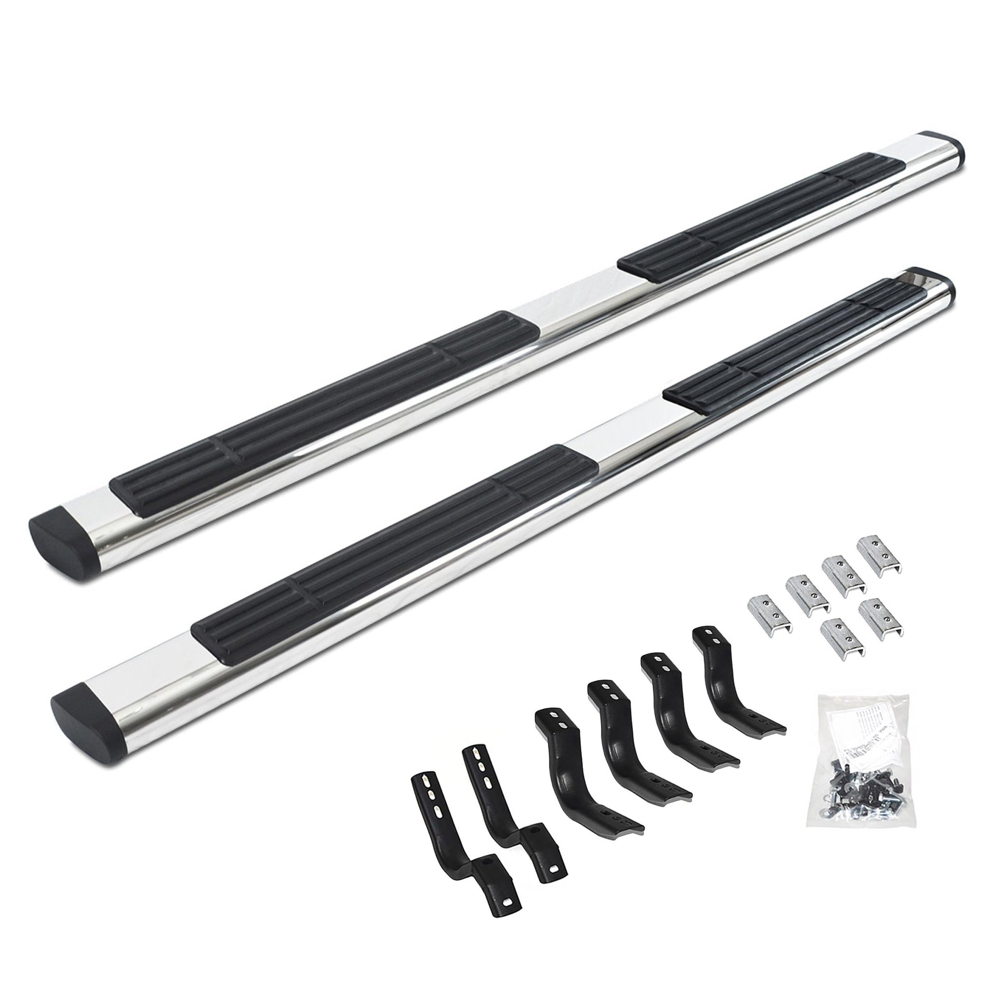 Go Rhino 686404080PS 2000 - 2006 GMC Sierra 1500 OE Xtreme Series 6" Side Steps with Mounting Bracket Kit - Rugged Truck Gear