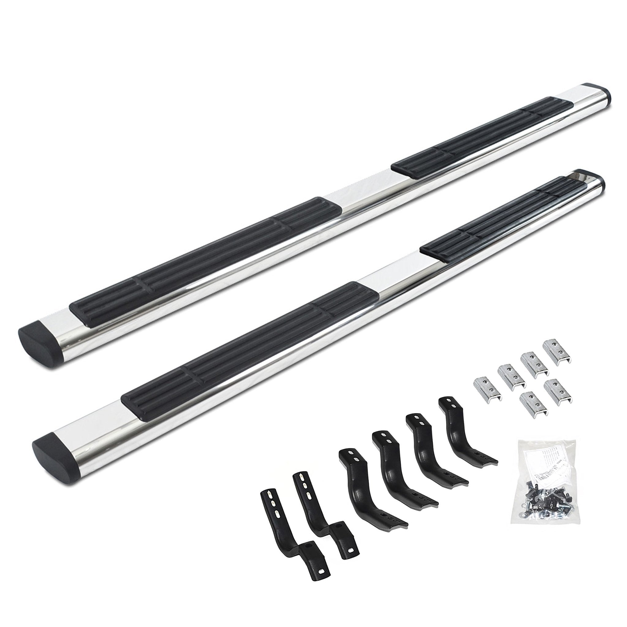 Go Rhino 686404080PS 2000 - 2006 GMC Sierra 1500 OE Xtreme Series 6" Side Steps with Mounting Bracket Kit - Rugged Truck Gear