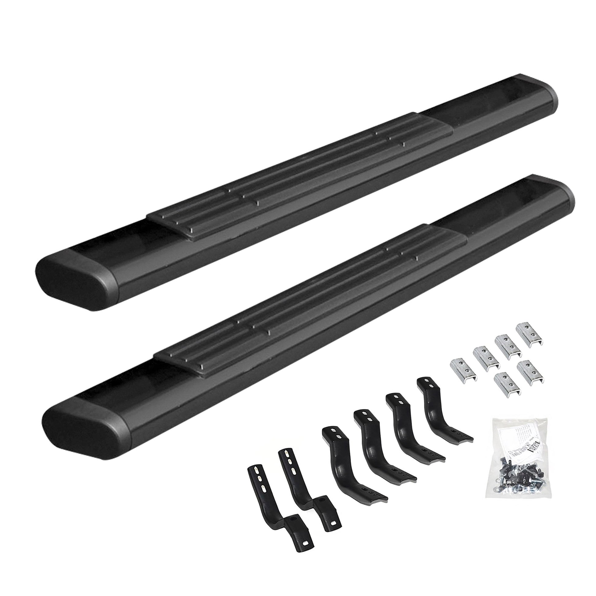 Go Rhino 686404552T 2007 - 2010 Chevy Silverado 2500/3500 HD OE Xtreme Series 6" Side Steps with Mounting Bracket Kit - Rugged Truck Gear
