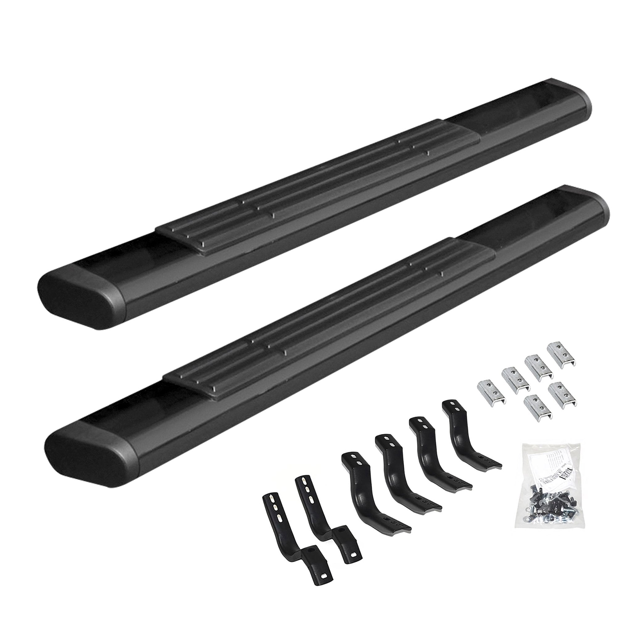 Go Rhino 686404552T 2007 - 2010 Chevy Silverado 2500/3500 HD OE Xtreme Series 6" Side Steps with Mounting Bracket Kit - Rugged Truck Gear